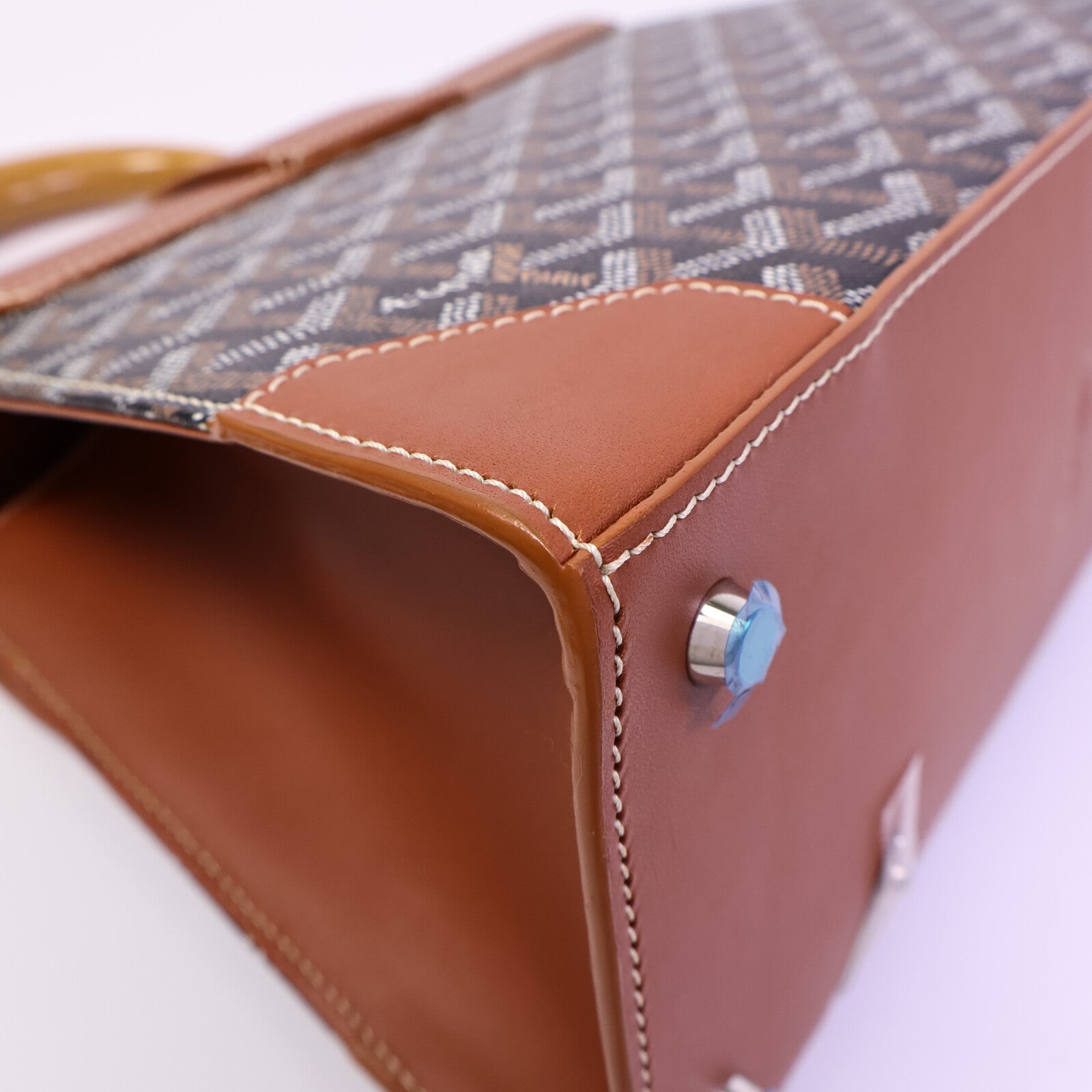 GOYARD 塗層帆布Saigon Structured PM手挽袋