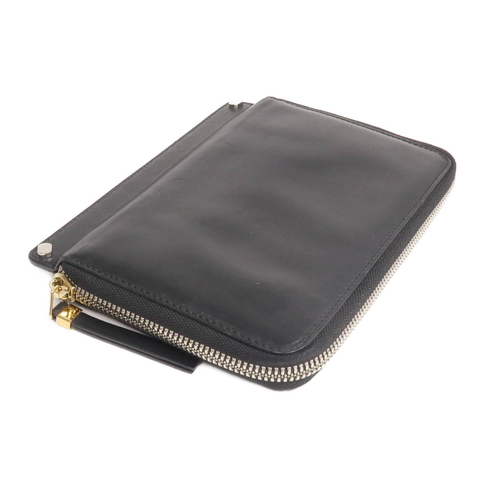 BALENCIAGA 【激減優惠】牛皮皮革Round Zip Wallet長錢包