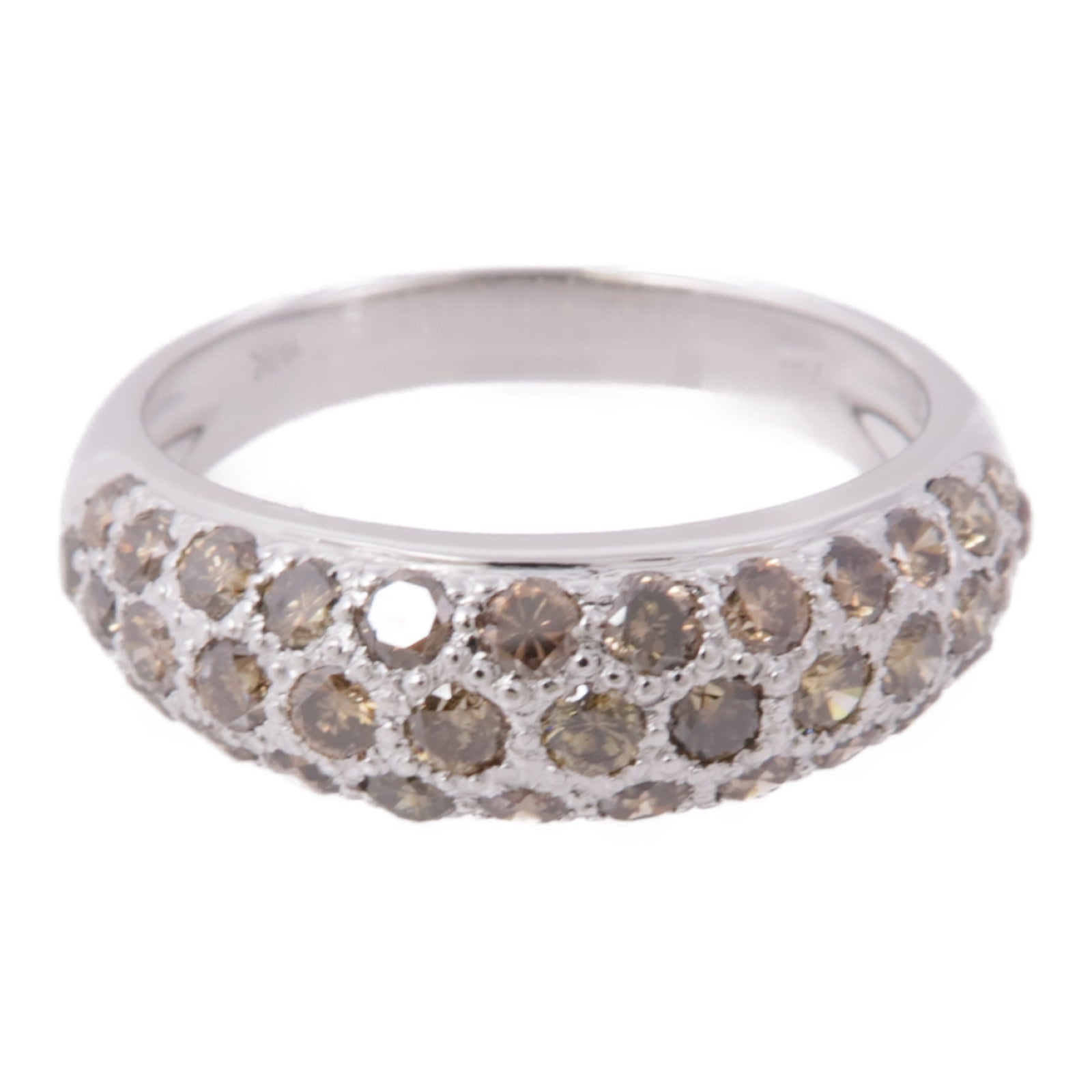 JEWELRY 【激減優惠】18K白金Brown Diamond Ring鑽石戒指US$6.75