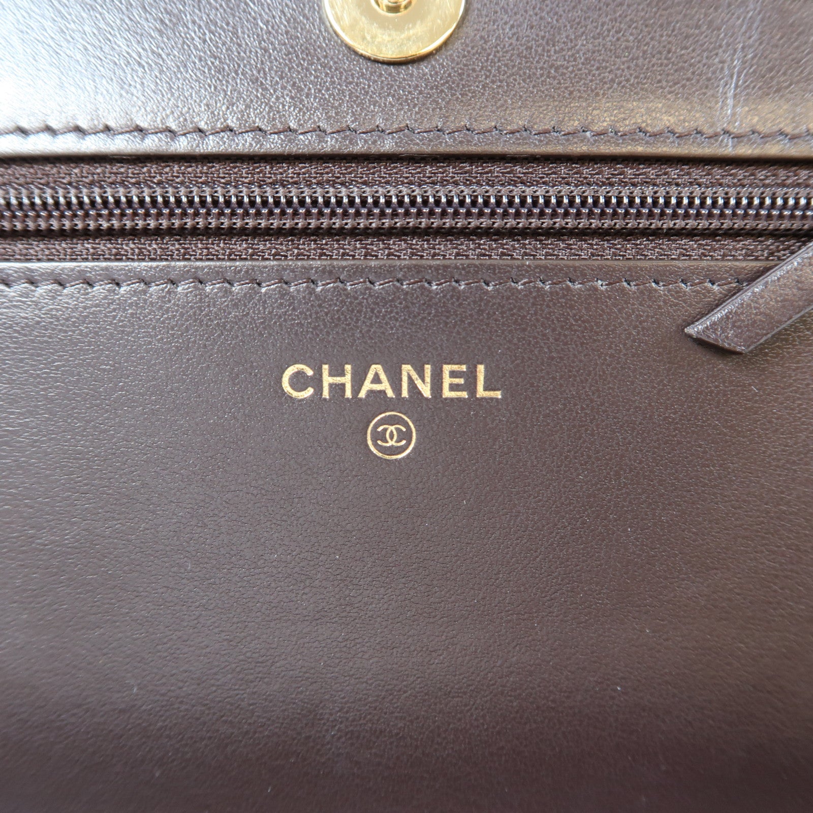 CHANEL 【激減優惠】菱格Caviar皮革Boy WOC Wallet On Chain金扣鏈帶肩背袋黑色