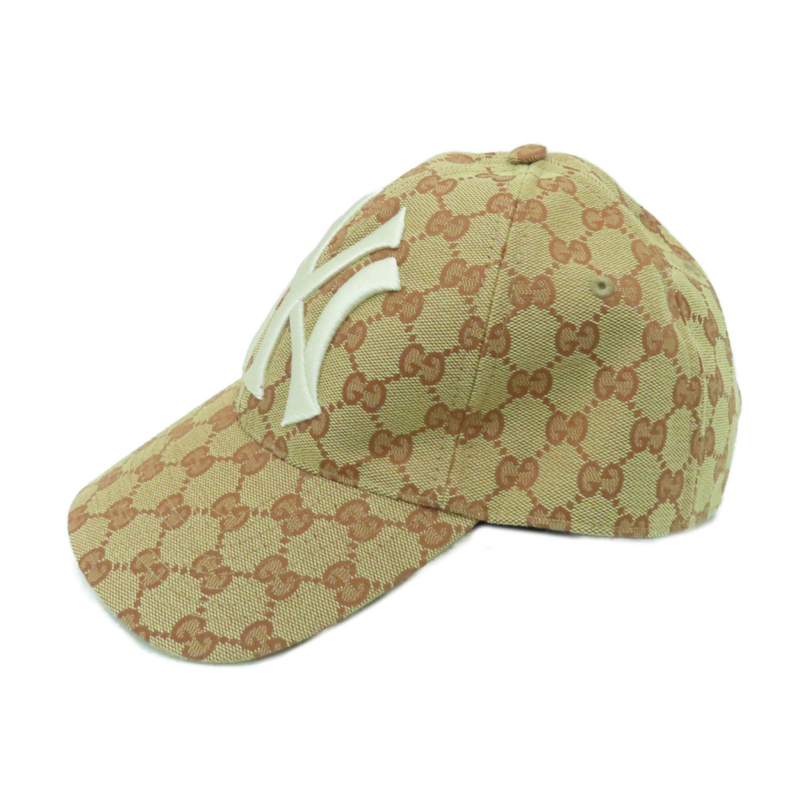 GUCCI 【激減優惠】帆布Baseball Cap帽子棕色粉紅色