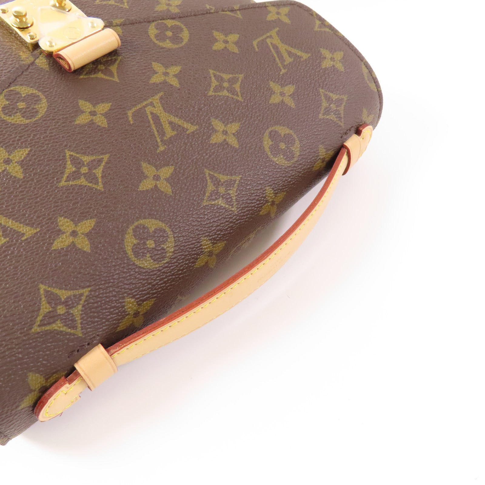 LOUIS VUITTON Monogram Pochette Metis MM金扣手挽肩背兩用袋棕色