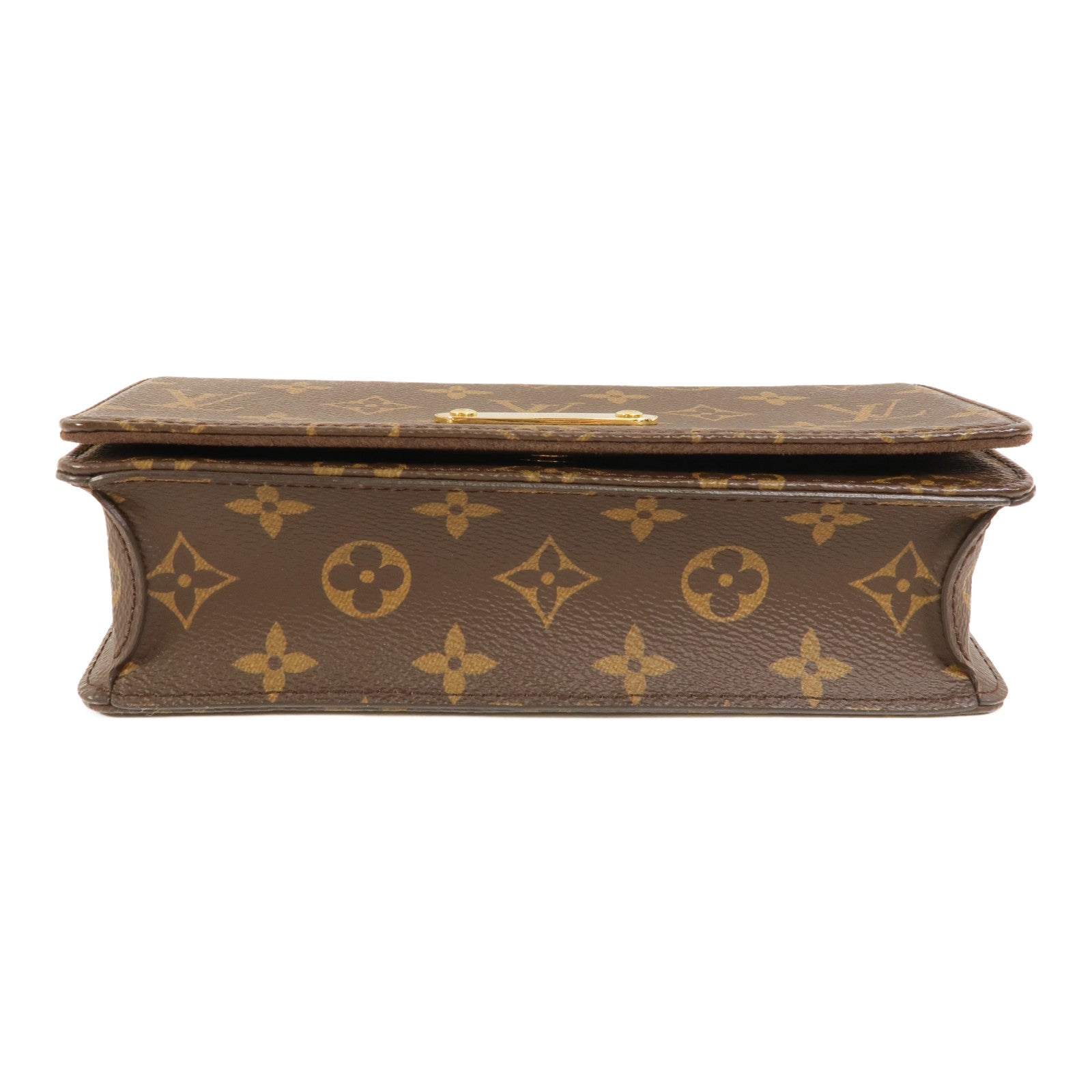 LOUIS VUITTON Monogram Wallet On Chain Lily金扣鏈帶肩背袋