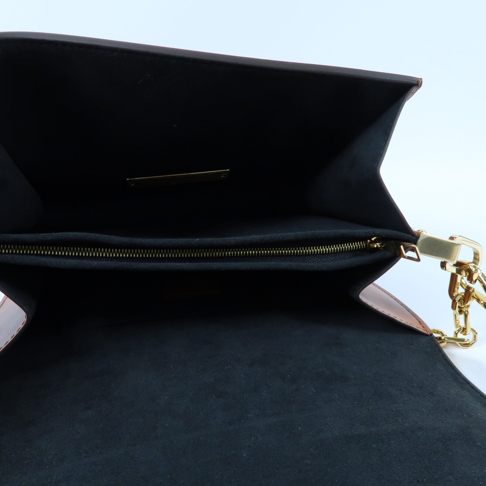 LOUIS VUITTON Monogram Reverse Dauphine MM金扣手挽肩背兩用袋
