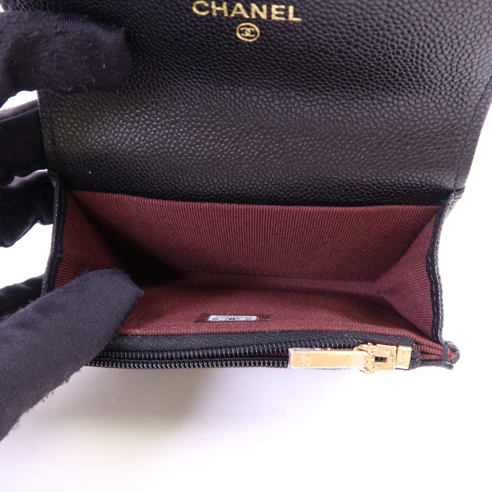 CHANEL 牛皮皮革Card Case金扣卡片套