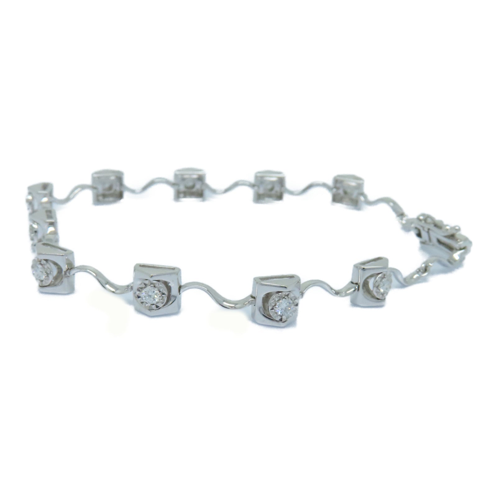 JEWELRY 18K白金Diamond Bracelet 0.40ct鑽石手鏈