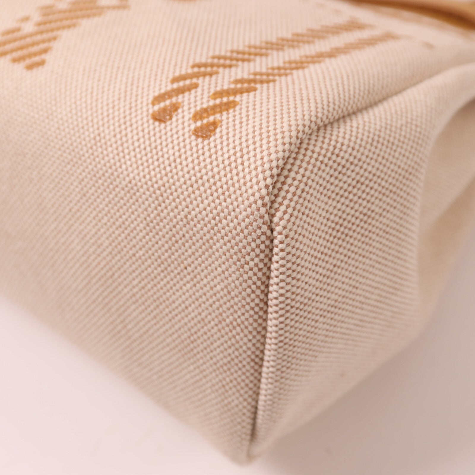 HERMES 帆布Herbag PM銀扣手挽肩背兩用袋Beige