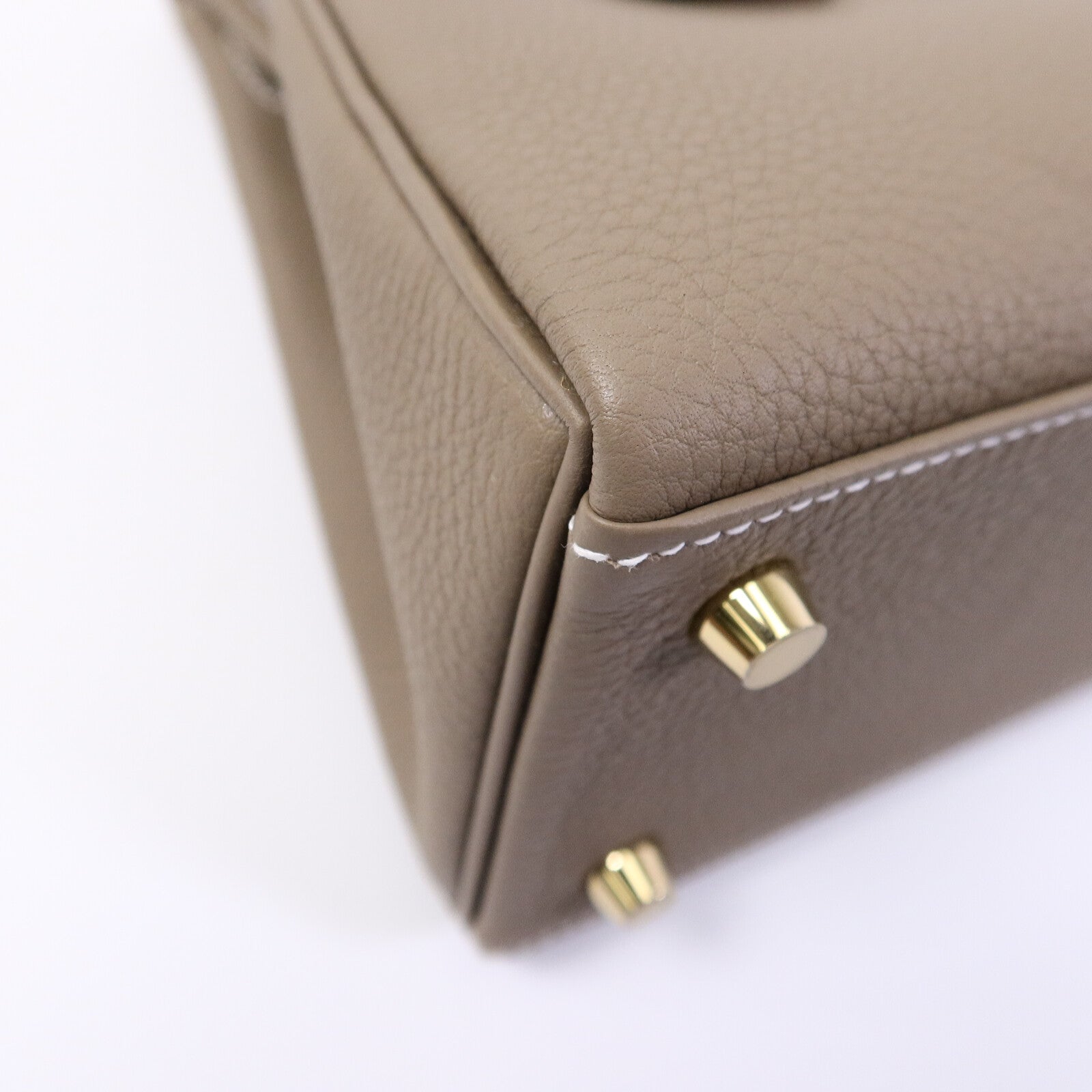 HERMES Togo皮革Kelly 25手挽肩背兩用袋Etoupe