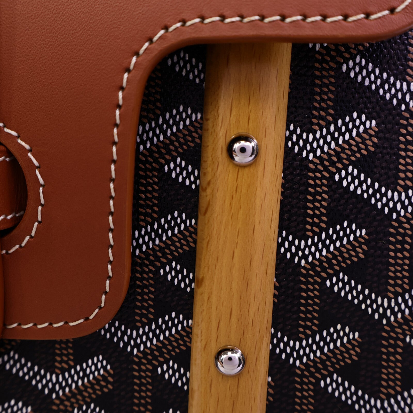 GOYARD 塗層帆布Saigon Structured PM手挽袋