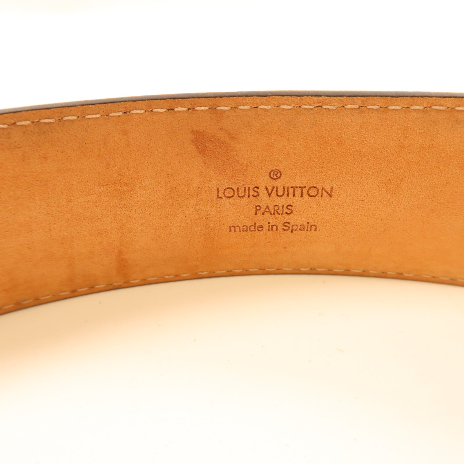 LOUIS VUITTON Monogram Initiales Belt金扣皮帶