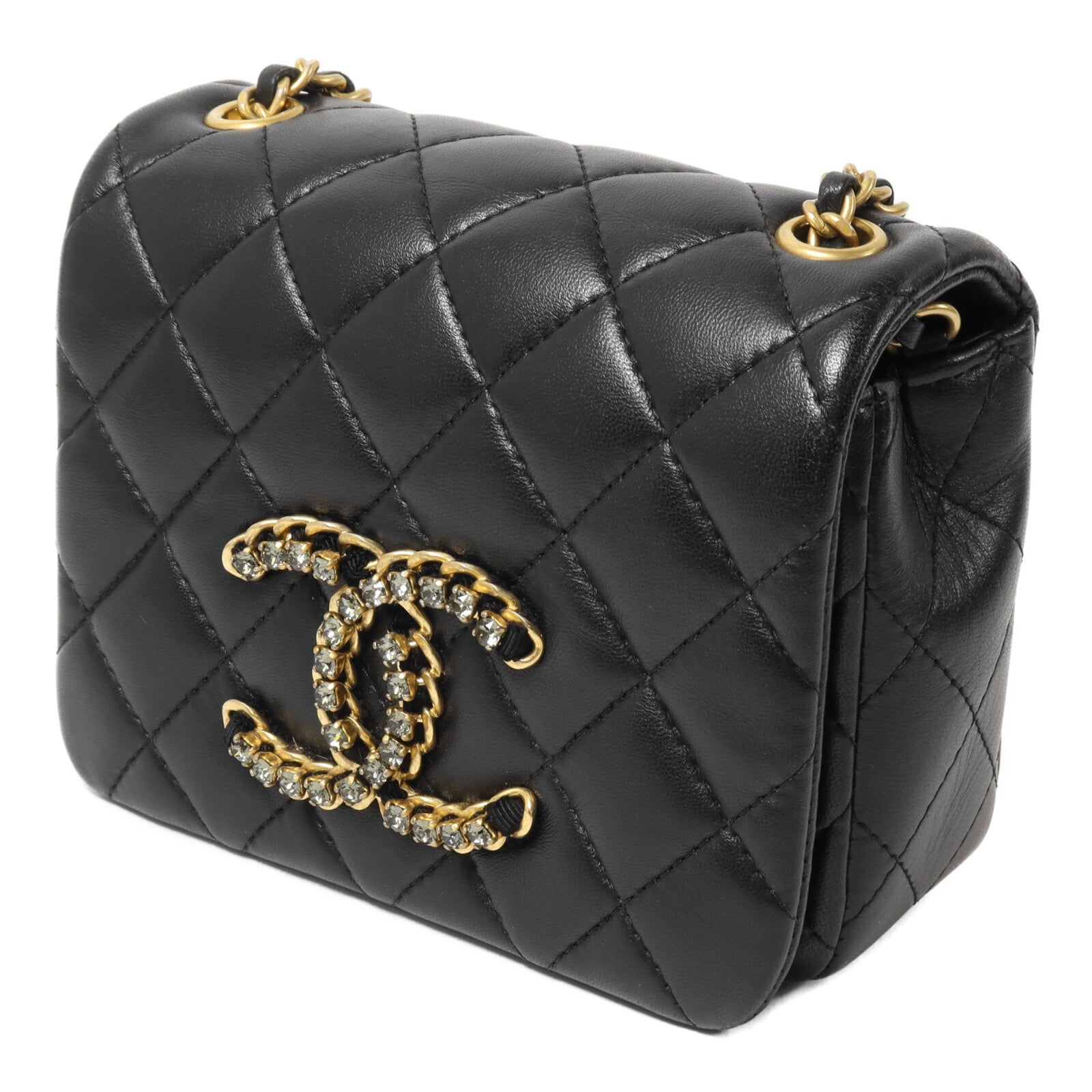 CHANEL 羊皮皮革Seasonal Mini鏈帶肩背袋