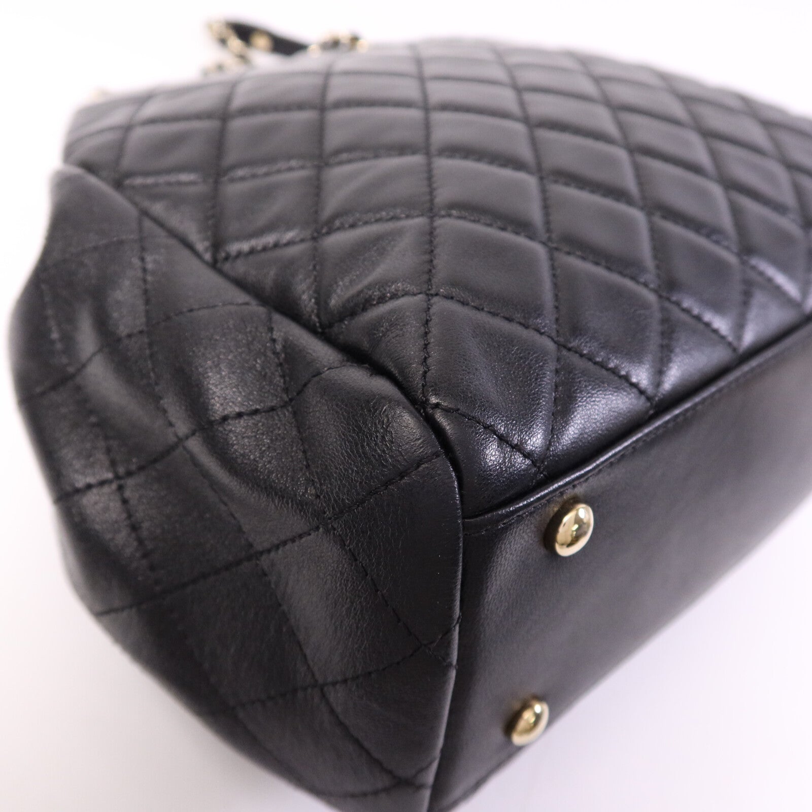 CHANEL 羊皮皮革Chain Shoulder Bag金扣鏈帶肩背袋