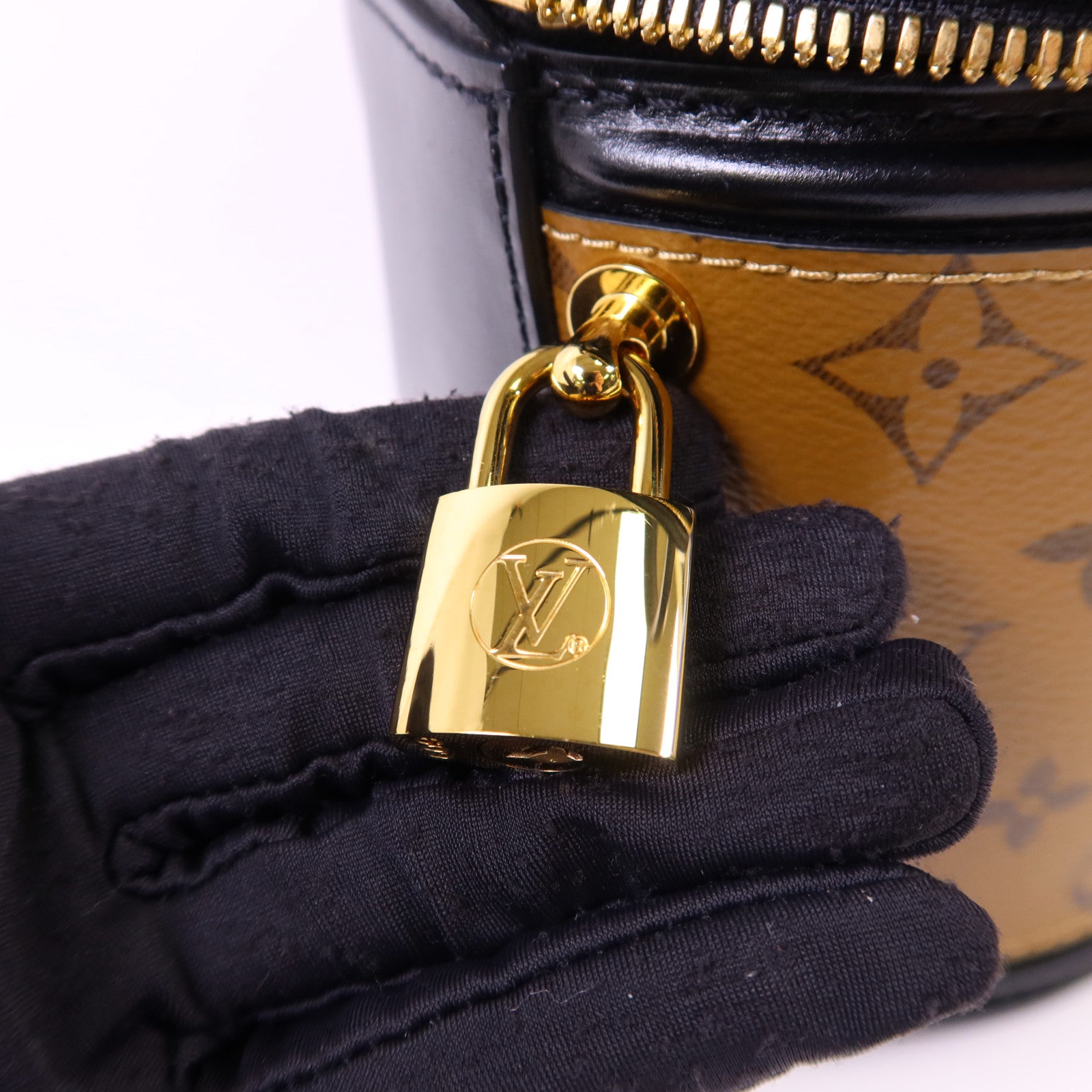 LOUIS VUITTON 【激減優惠】Monogram Reverse Cannes金扣手挽肩背兩用袋