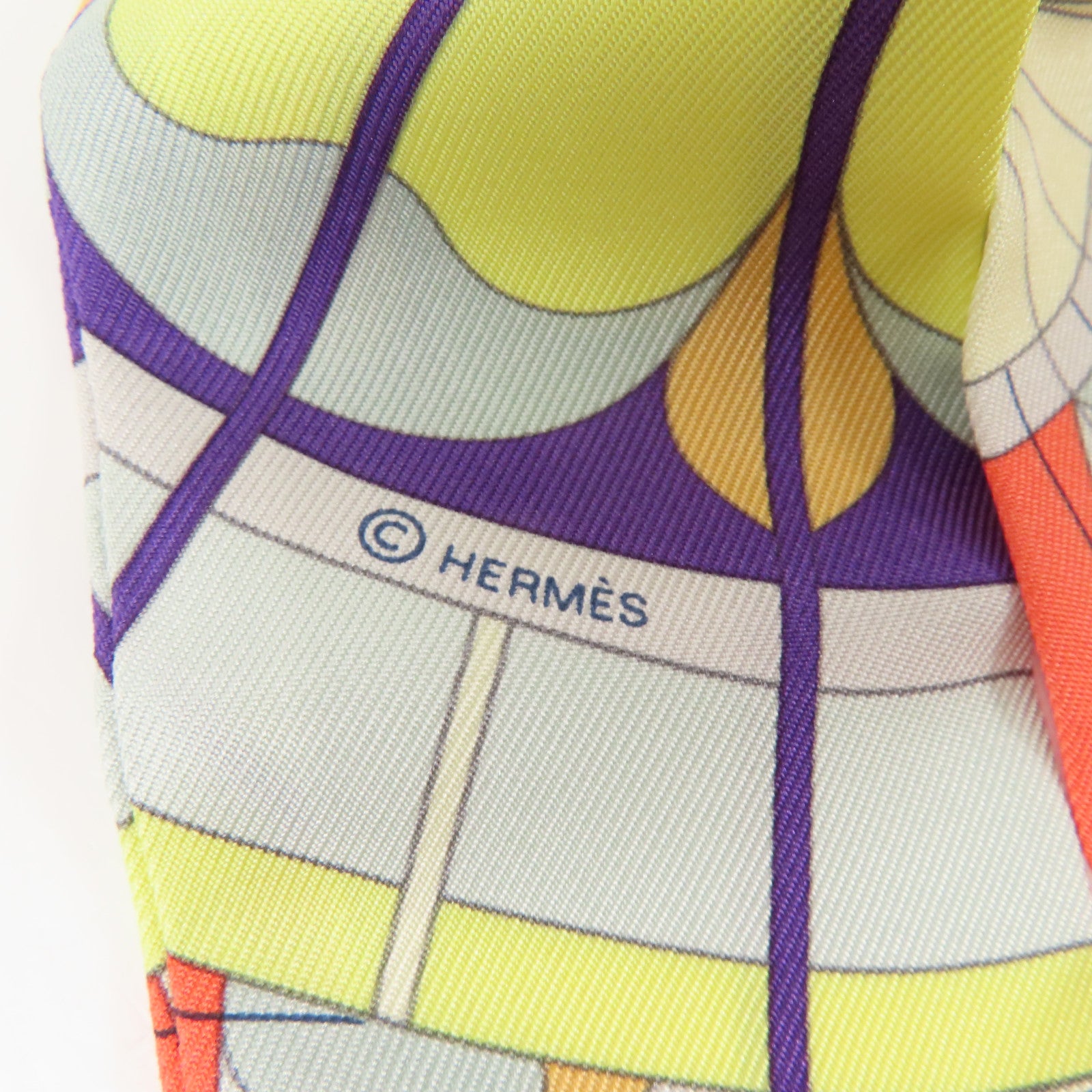 HERMES 絲質Twilly絲巾
