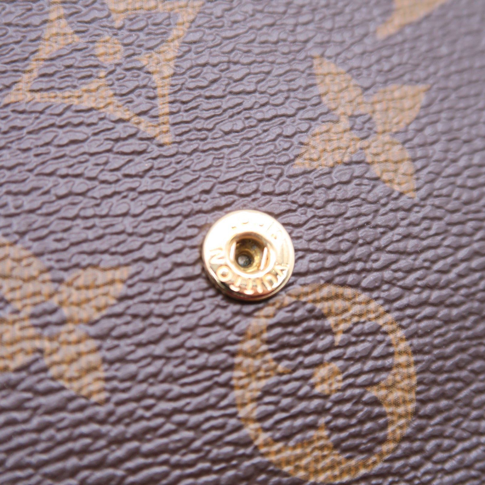 LOUIS VUITTON Monogram Felicie Pochette金扣鏈帶肩背袋啡色