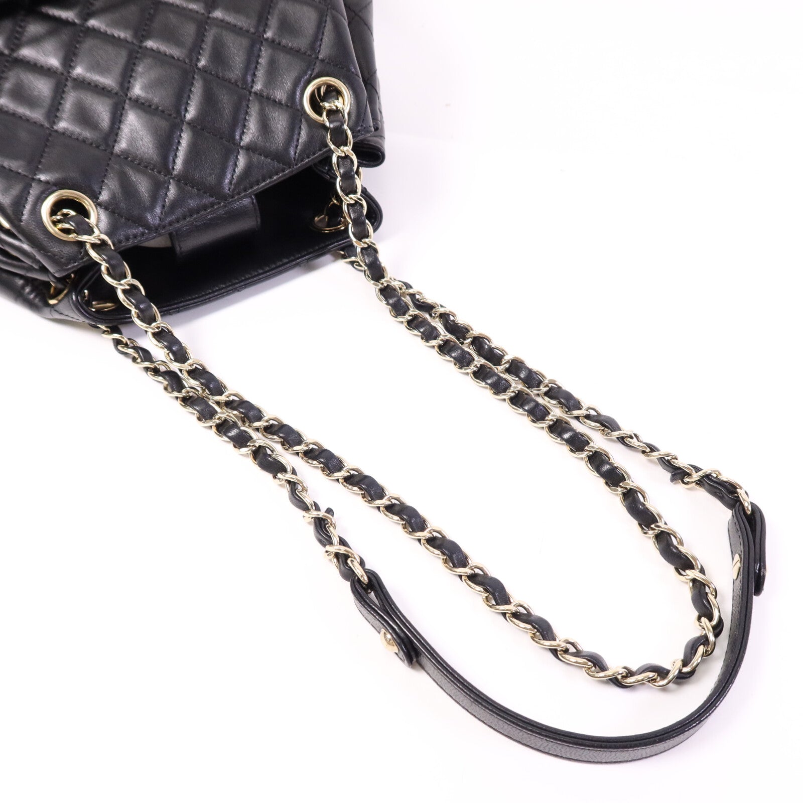 CHANEL 羊皮皮革Chain Shoulder Bag金扣鏈帶肩背袋