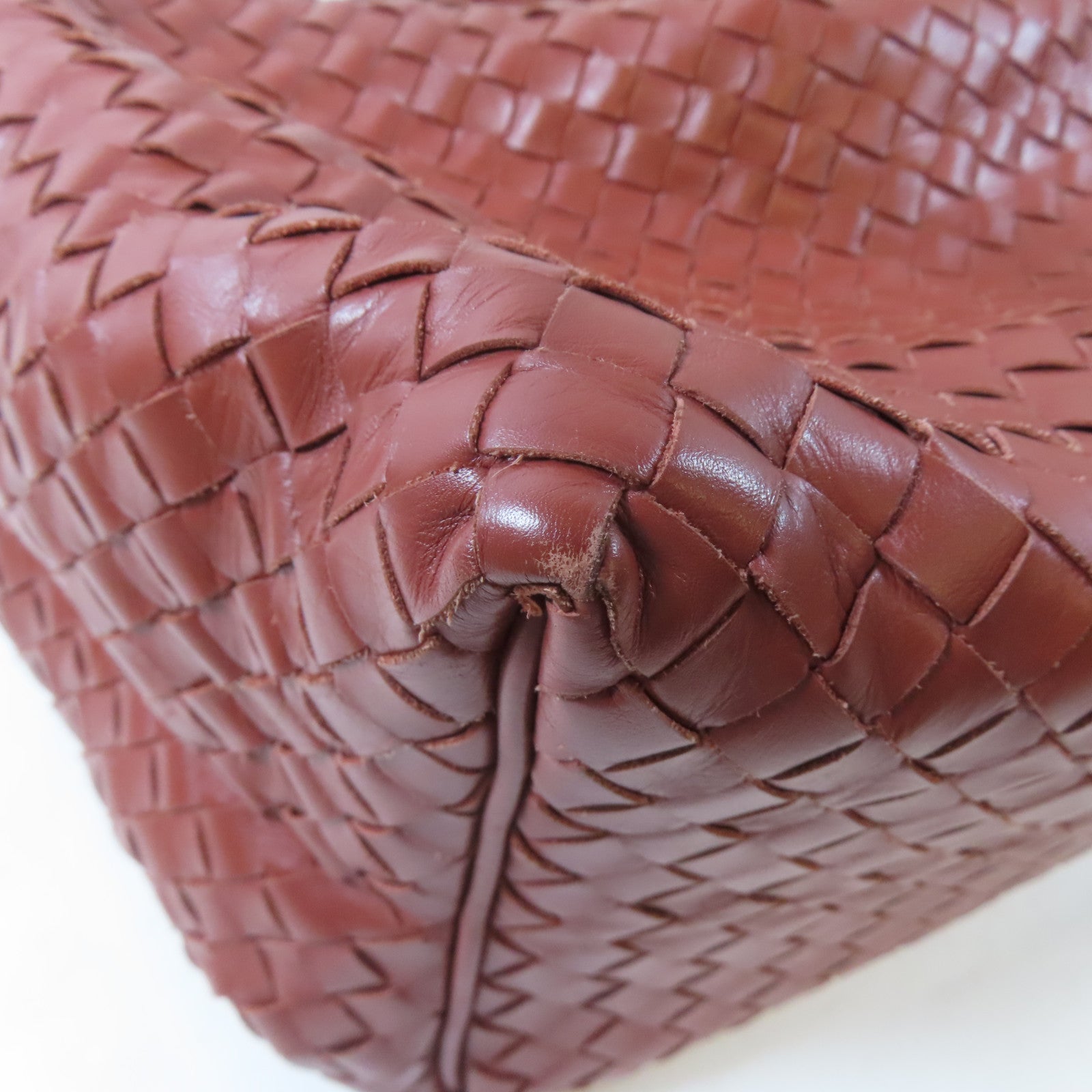BOTTEGA VENETA 羊皮皮革Shoulder Bag銀扣肩背袋啡色
