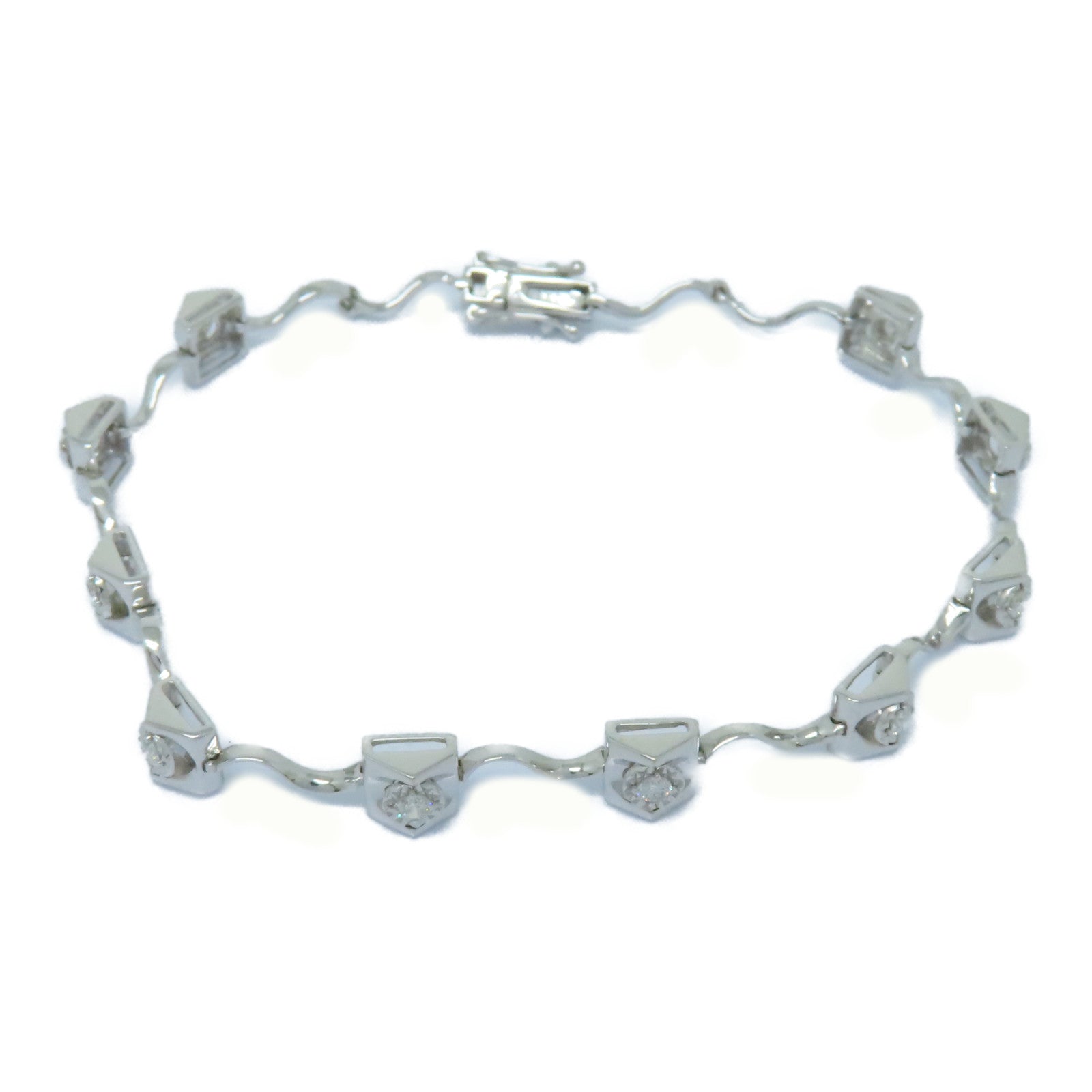 JEWELRY 18K白金Diamond Bracelet 0.40ct鑽石手鏈