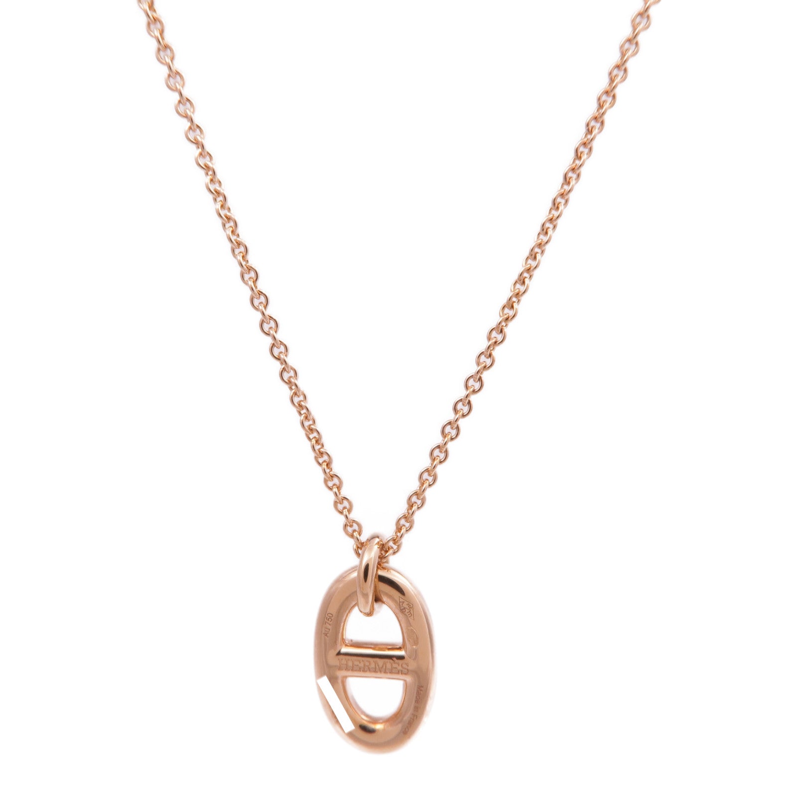 HERMES 18K玫瑰金Farandole Pendant項鍊
