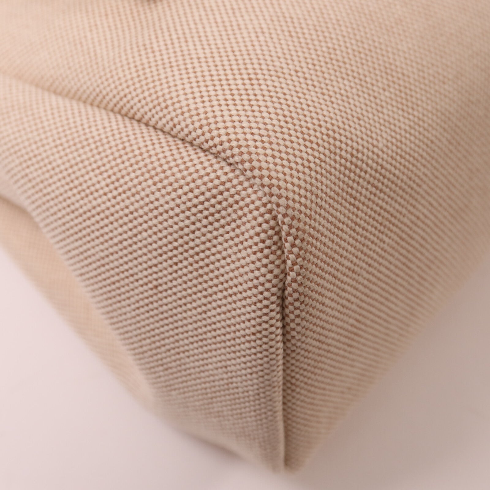 HERMES 帆布Herbag PM銀扣手挽肩背兩用袋Beige