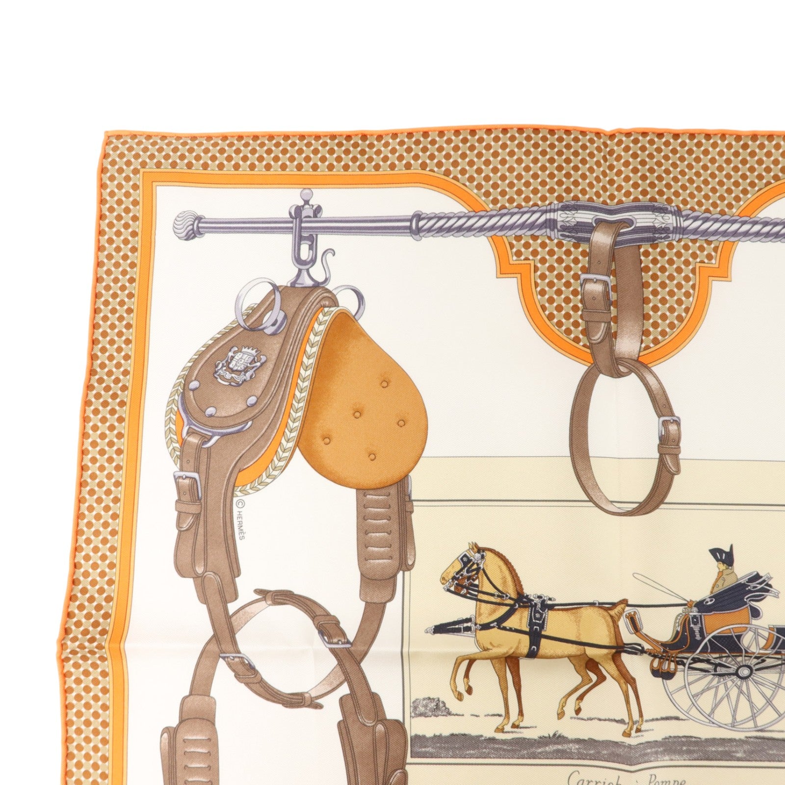HERMES 絲質Scarf 42x42絲巾