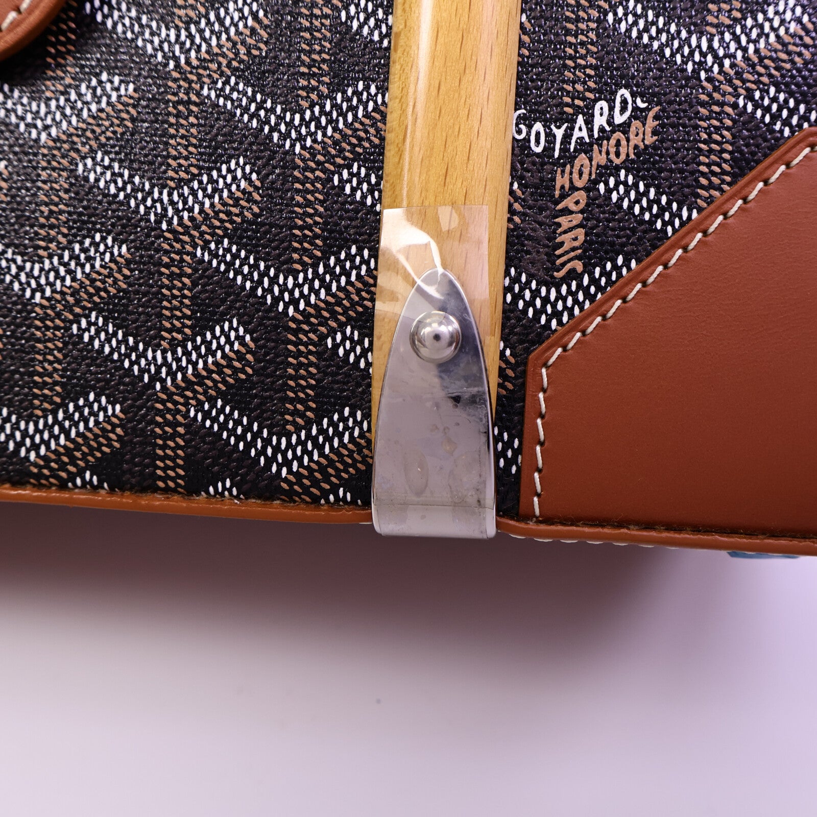 GOYARD 塗層帆布Saigon Structured PM手挽袋
