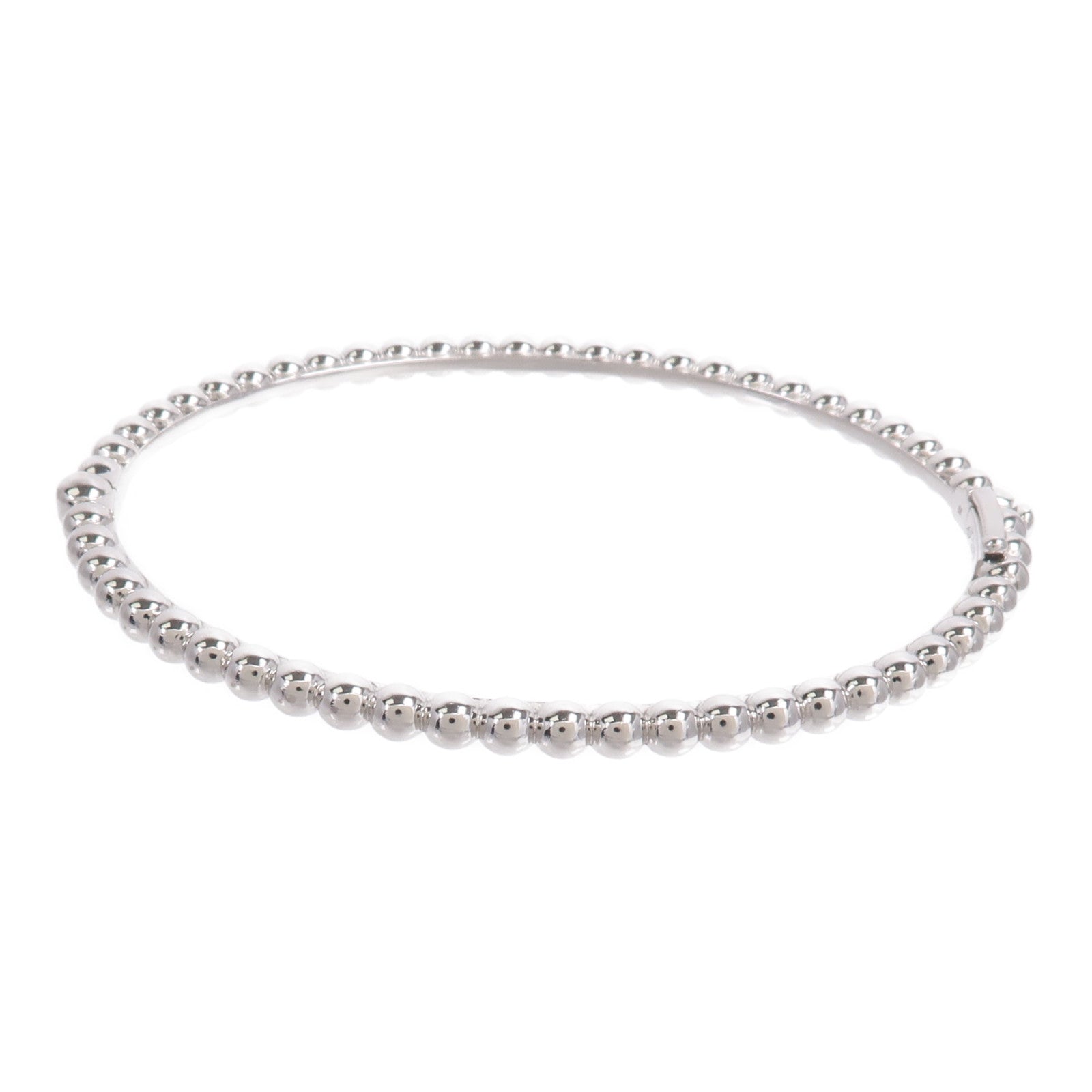 Van Cleef & Arpels 18K白金Perlee Pearls Bangle手鐲