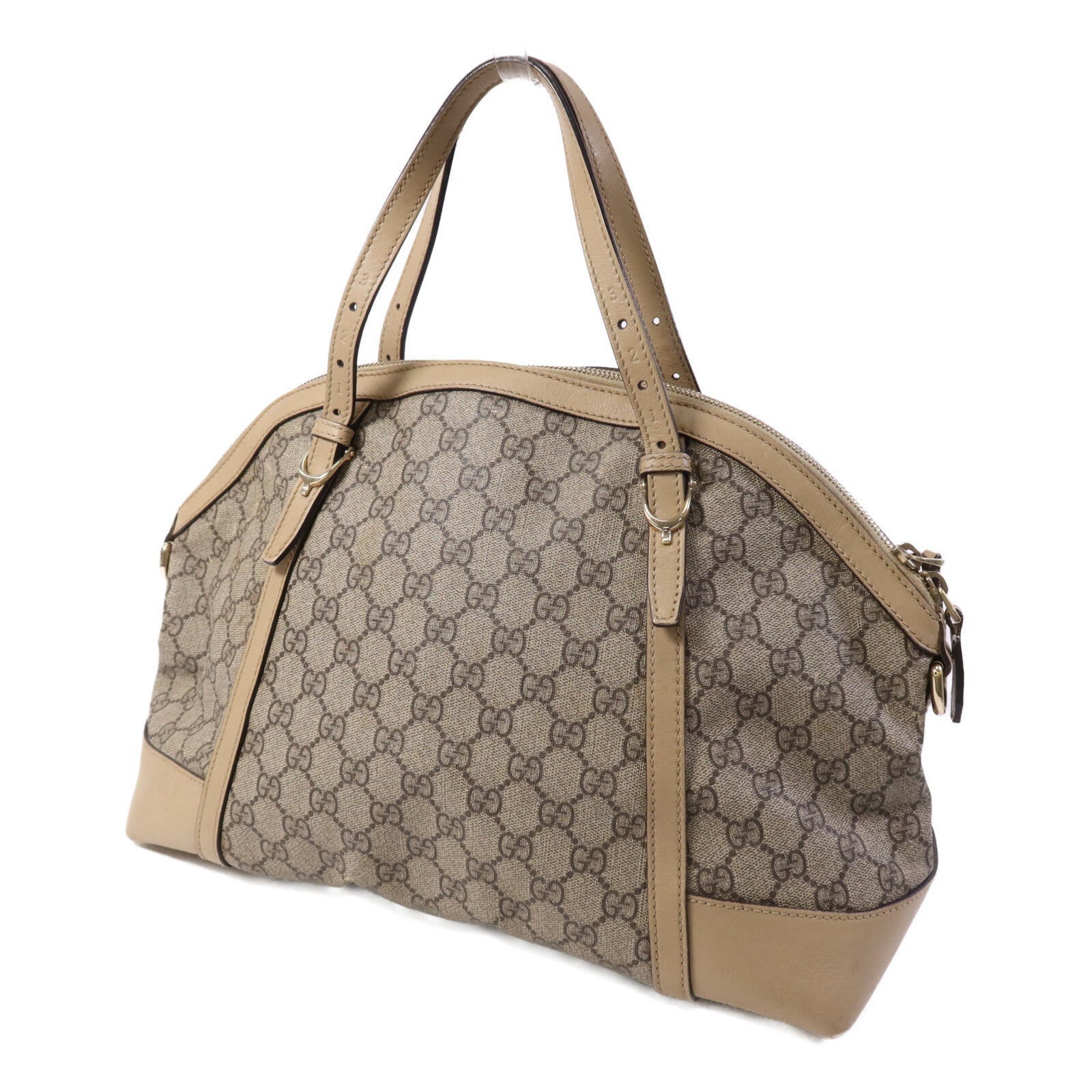 GUCCI 塗層帆布Shoulder Bag金扣肩背袋