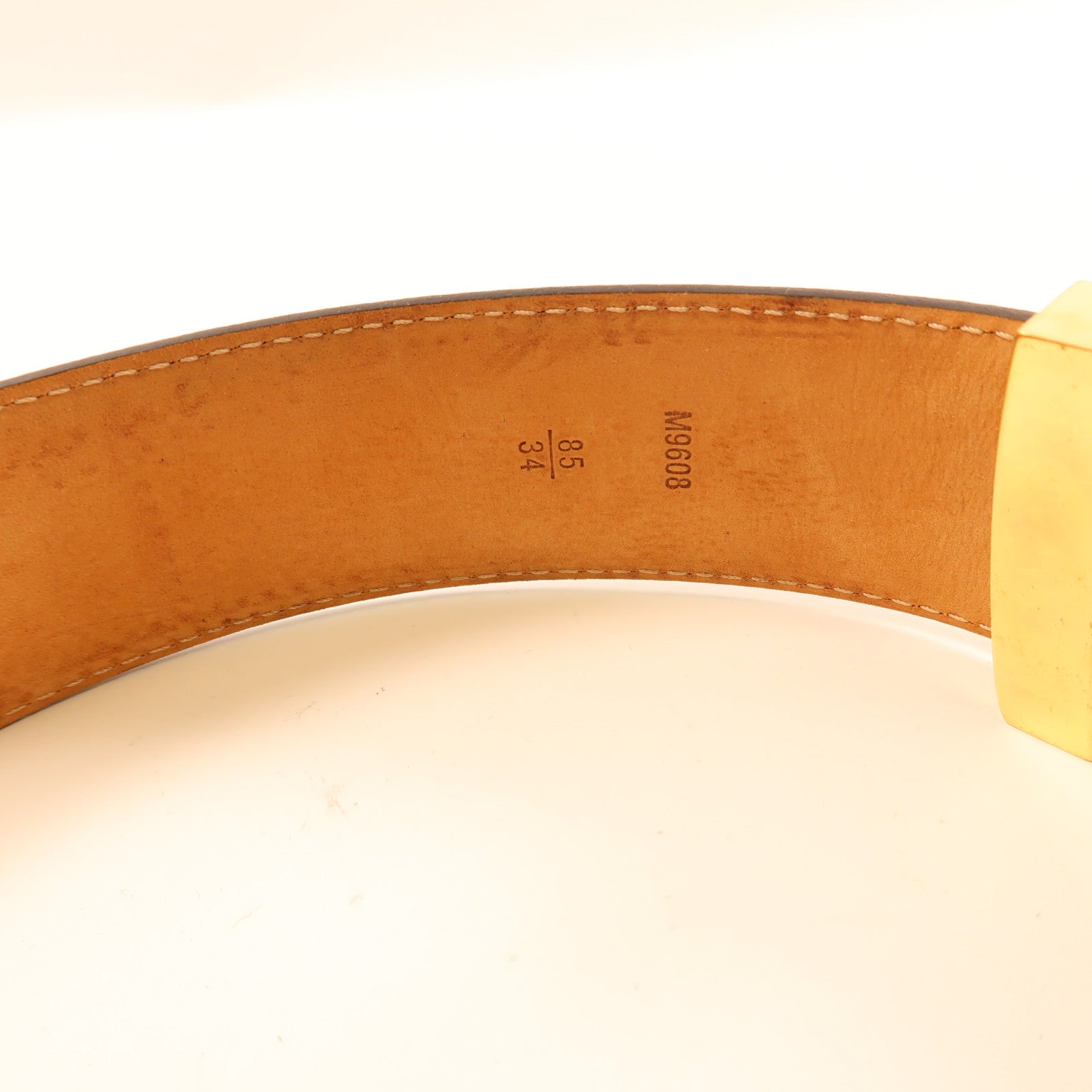 LOUIS VUITTON Monogram Initiales Belt金扣皮帶