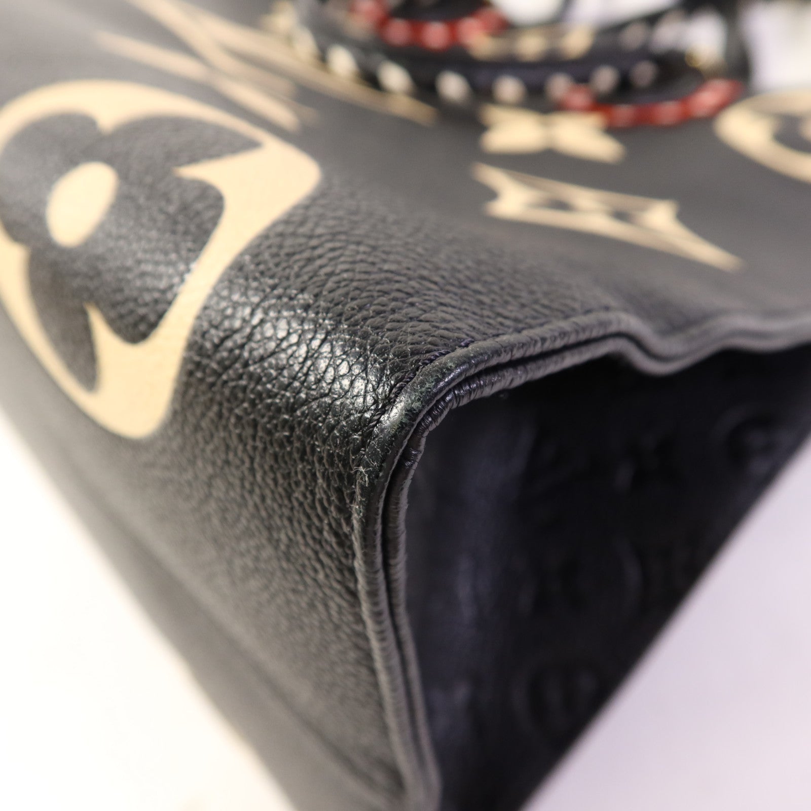 LOUIS VUITTON Monogram Empreinte On The Go GM金扣手挽肩背兩用袋