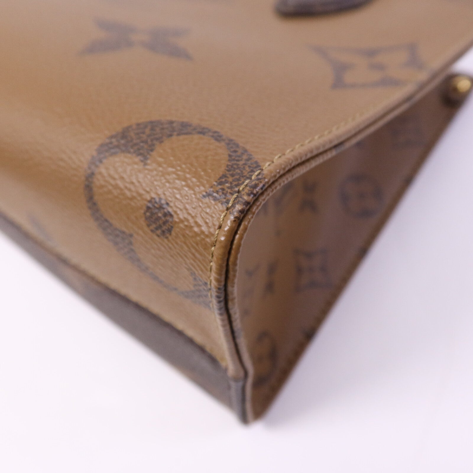 LOUIS VUITTON Monogram Giant On The Go PM金扣手挽肩背兩用袋