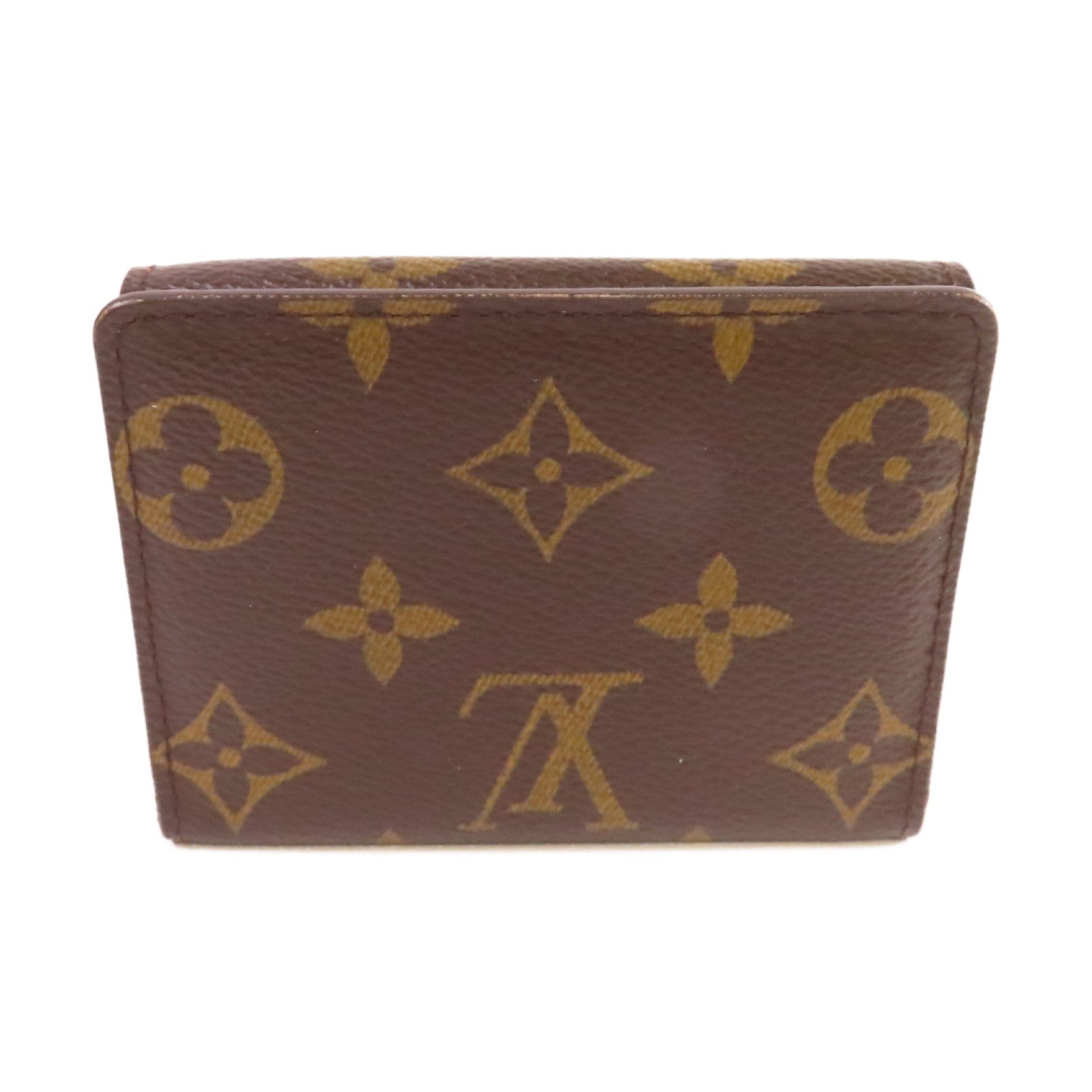 LOUIS VUITTON 【激減優惠】Monogram Card Case金扣零錢卡套啡色