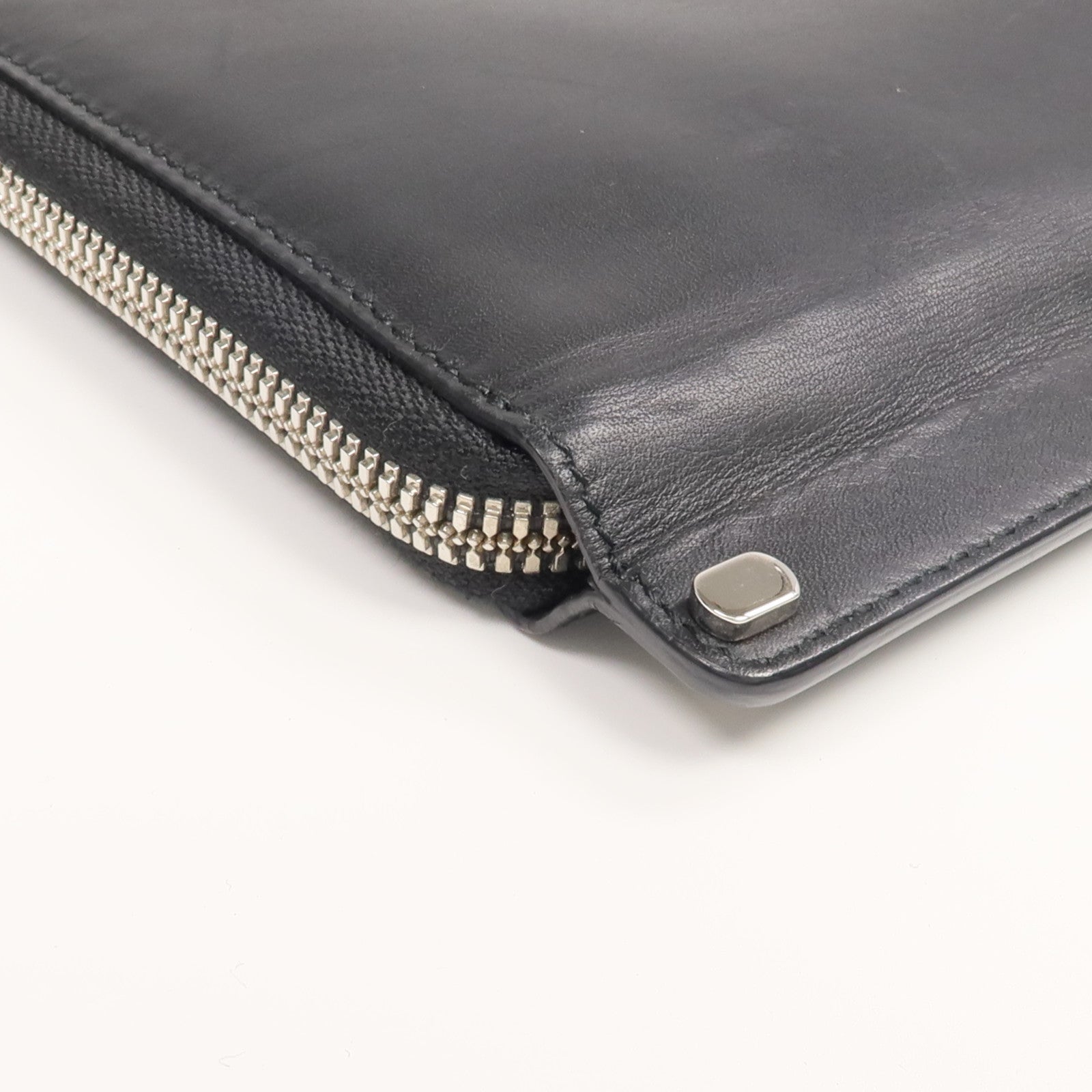 BALENCIAGA 【激減優惠】牛皮皮革Round Zip Wallet長錢包