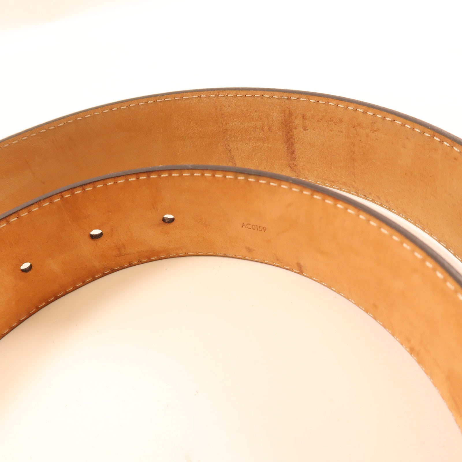 LOUIS VUITTON Monogram Initiales Belt金扣皮帶