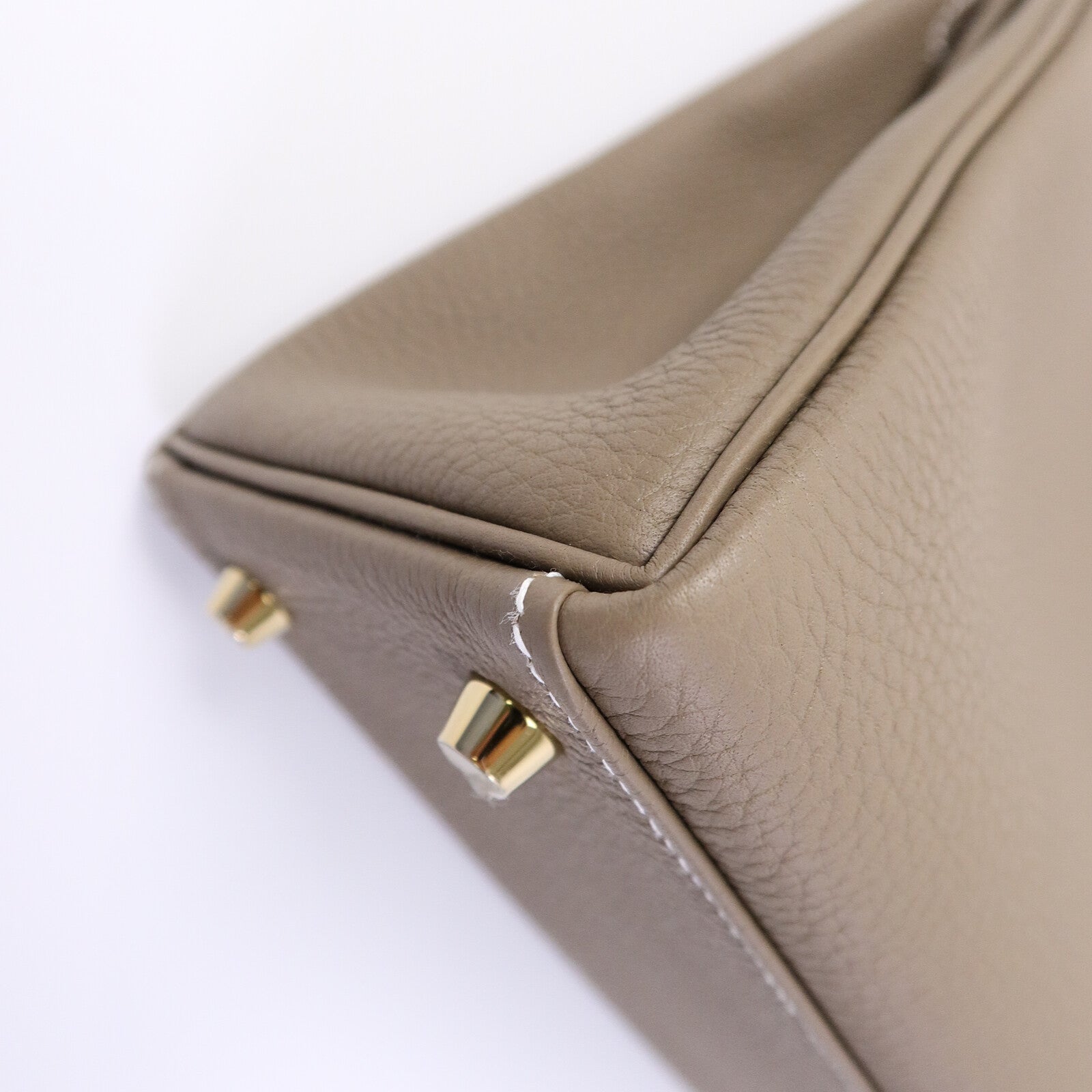 HERMES Togo皮革Kelly 25手挽肩背兩用袋Etoupe