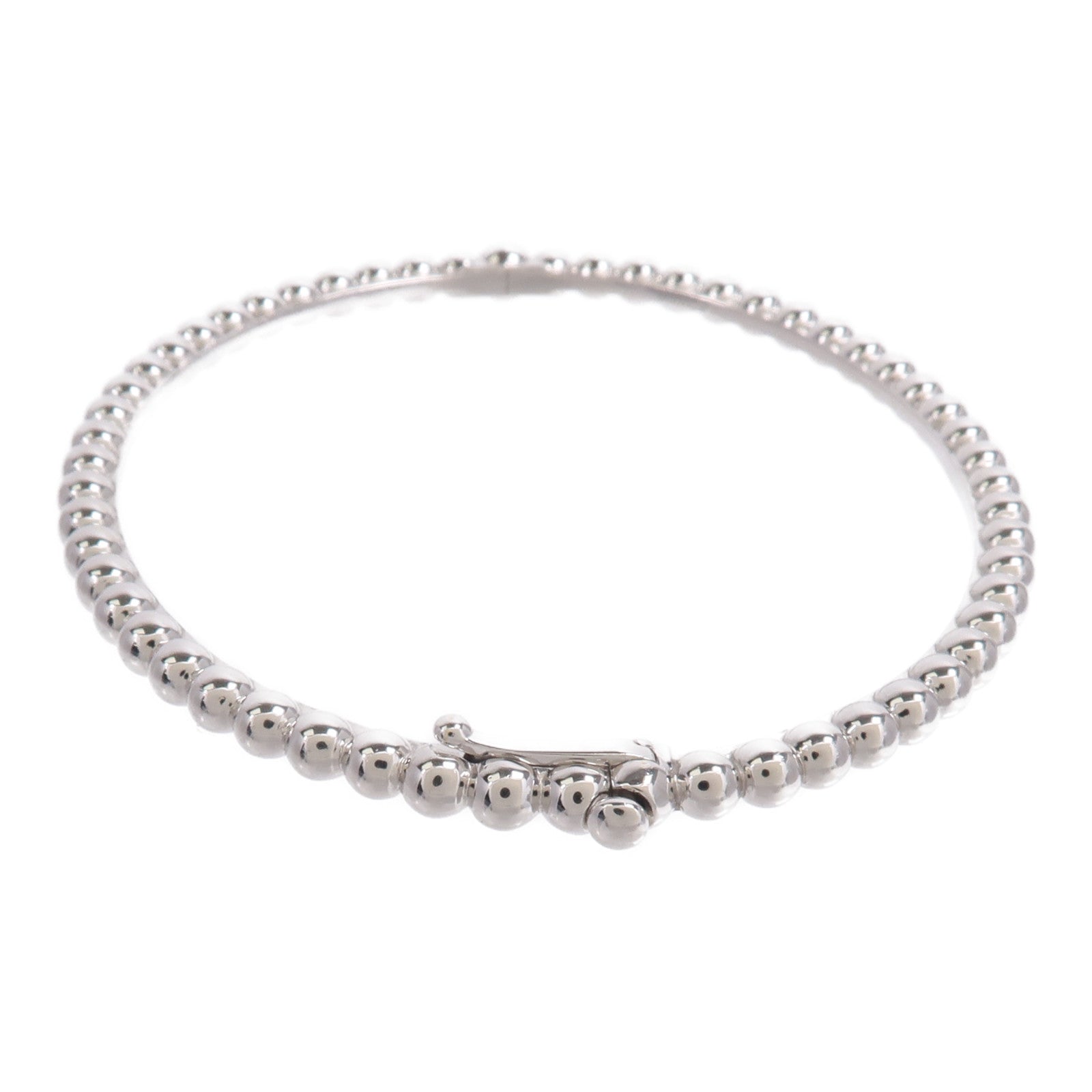Van Cleef & Arpels 18K白金Perlee Pearls Bangle手鐲