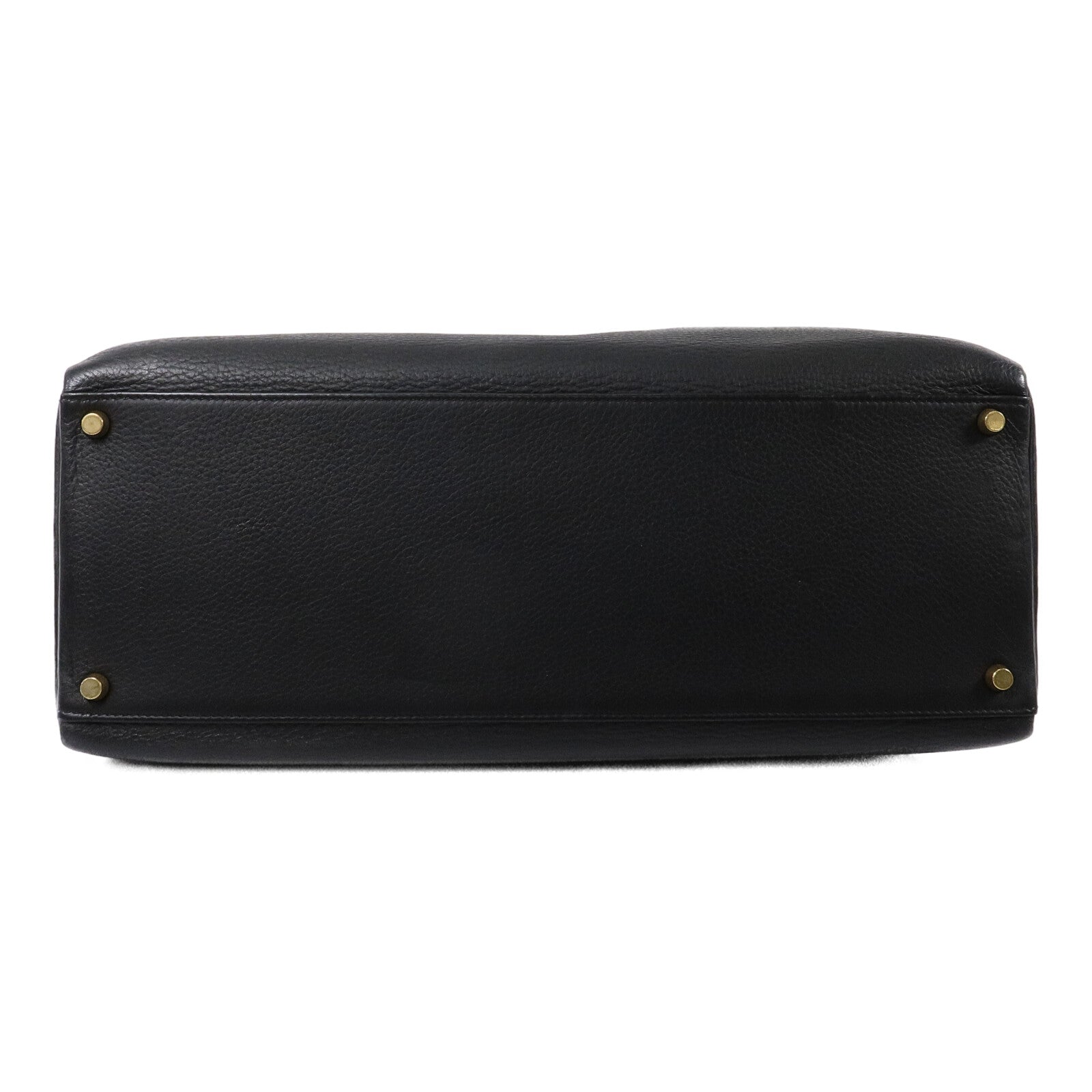 HERMES Togo皮革Kelly40手挽肩背兩用袋Noir