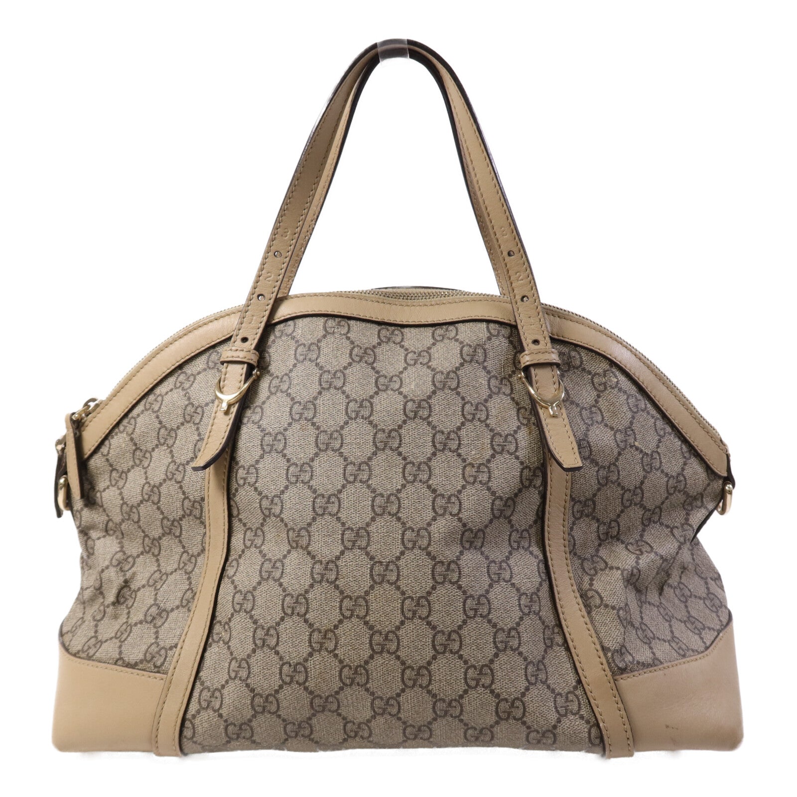 GUCCI 塗層帆布Shoulder Bag金扣肩背袋