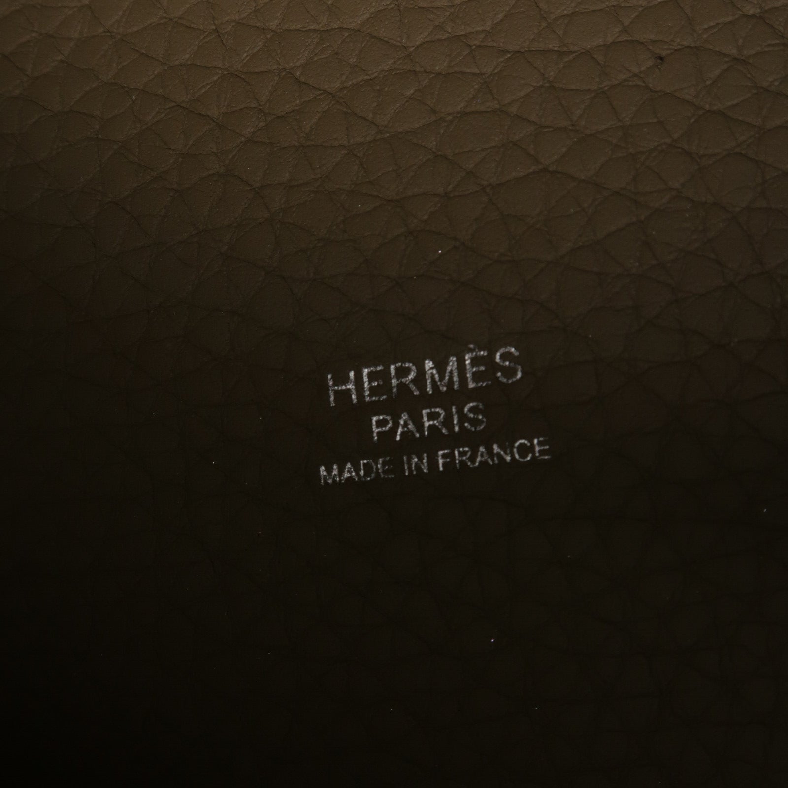 HERMES Clemence皮革Picotin PM手挽袋Beige Marfa