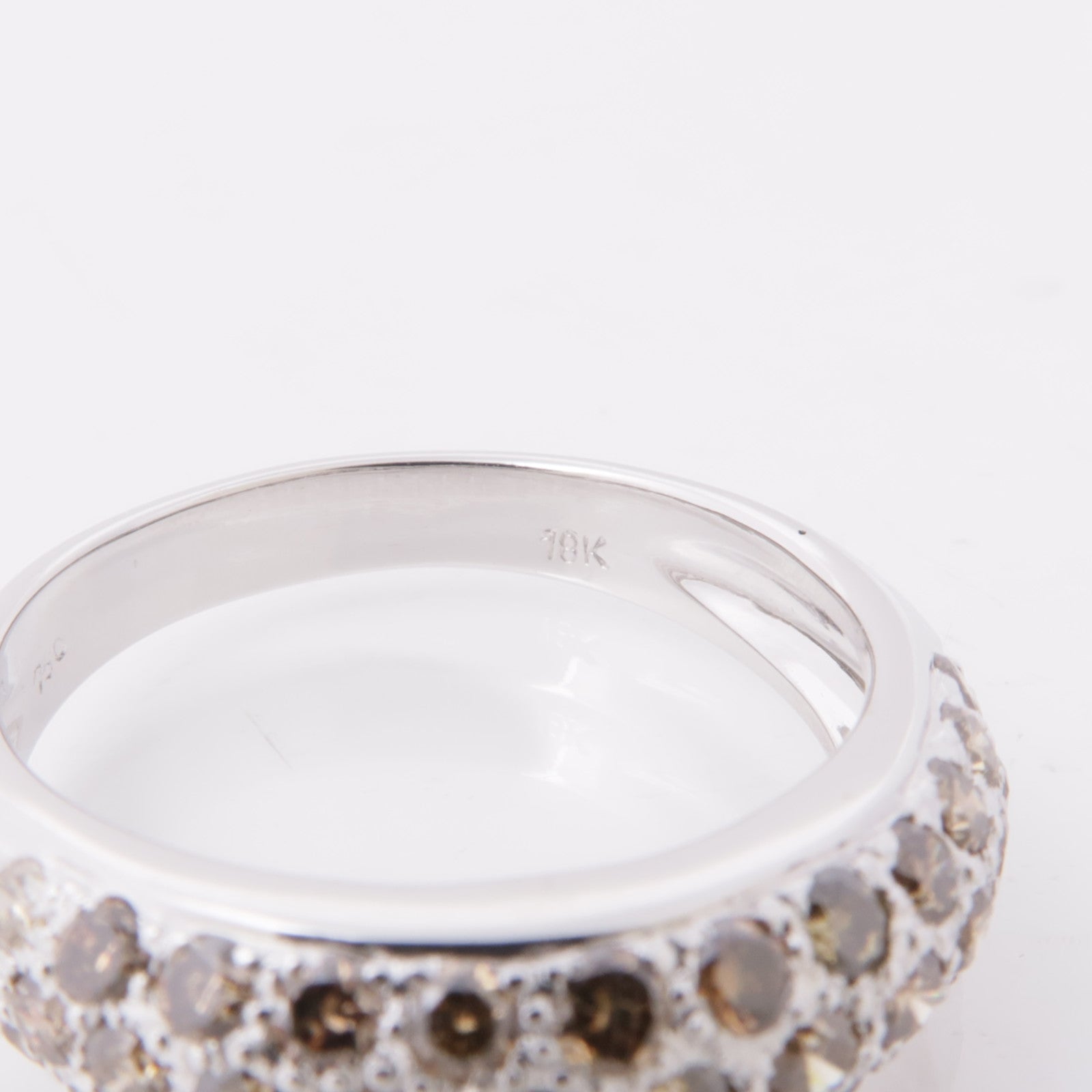 JEWELRY 【激減優惠】18K白金Brown Diamond Ring鑽石戒指US$6.75