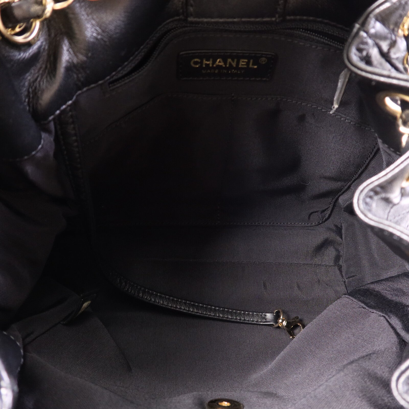 CHANEL 羊皮皮革Chain Shoulder Bag金扣鏈帶肩背袋
