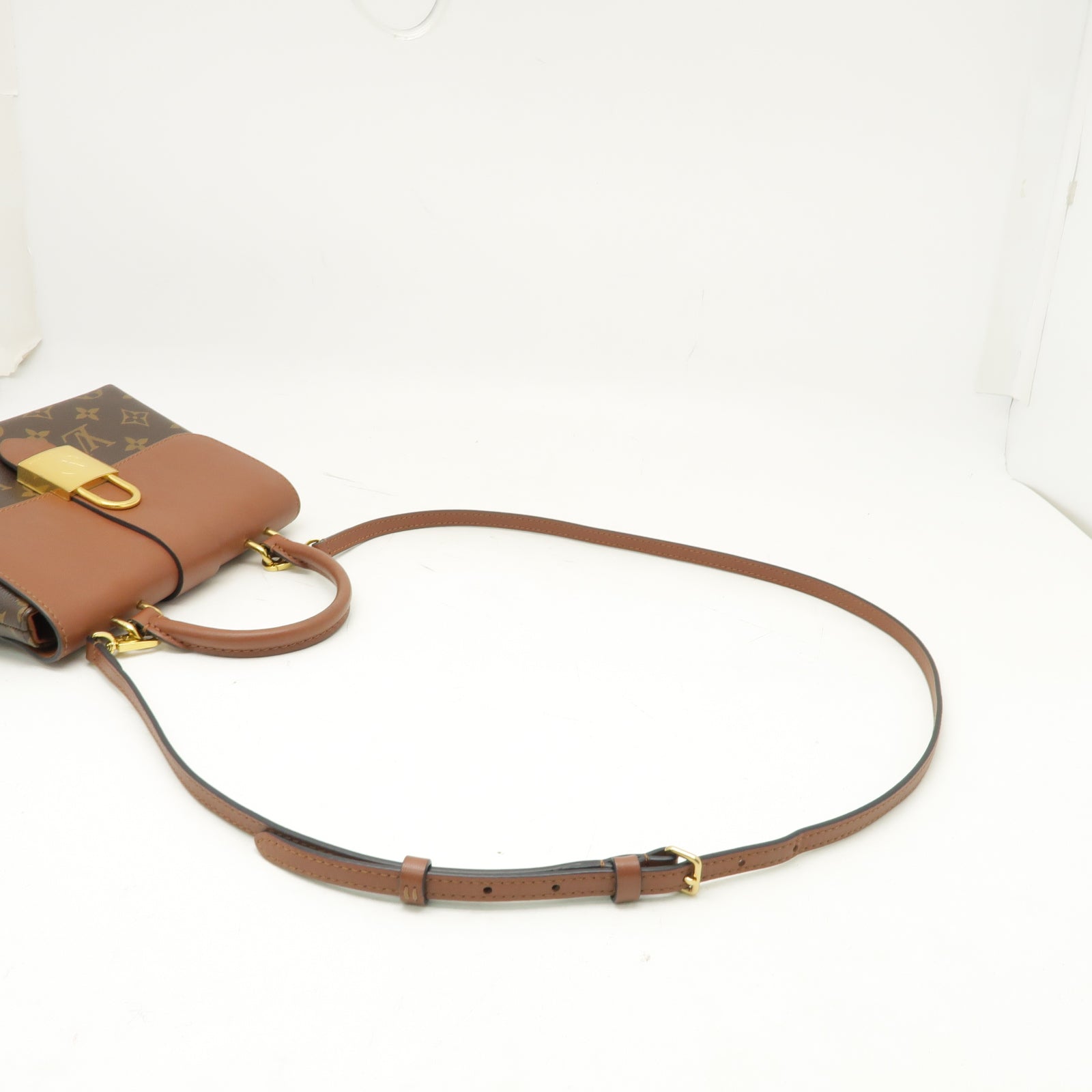 LOUIS VUITTON 【激減優惠】Monogram Locky BB金扣手挽肩背兩用袋棕色