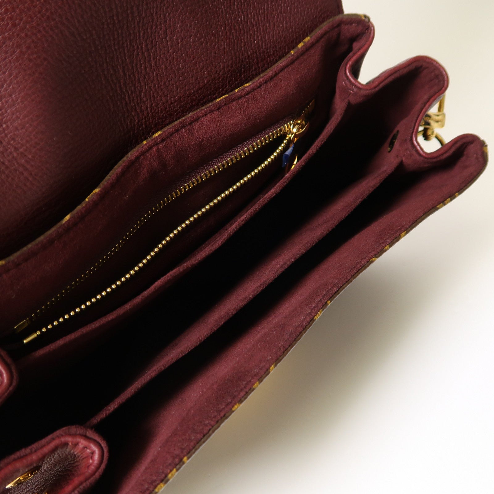 LOUIS VUITTON 【激減優惠】Monogram Eden MM金扣手挽肩背兩用袋啡色/酒紅色