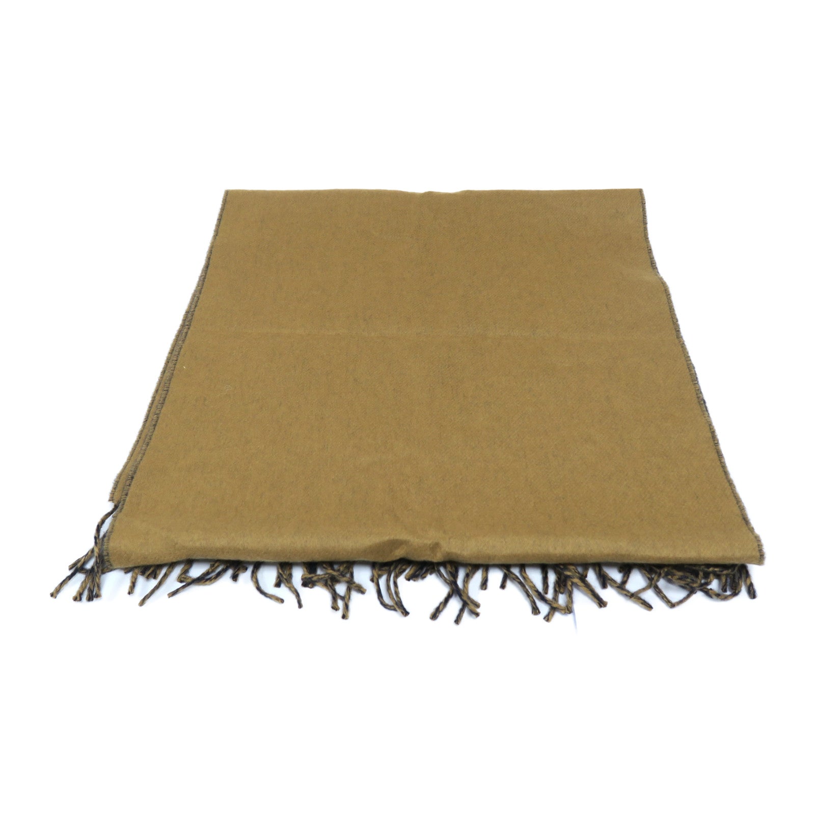 HERMES **【激減優惠】羊絨Scarf圍巾駝色/深藍色