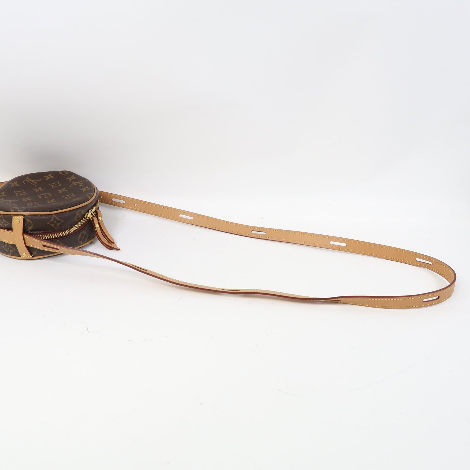 LOUIS VUITTON Monogram Boite Chapeau Souple PM金扣肩背袋啡色