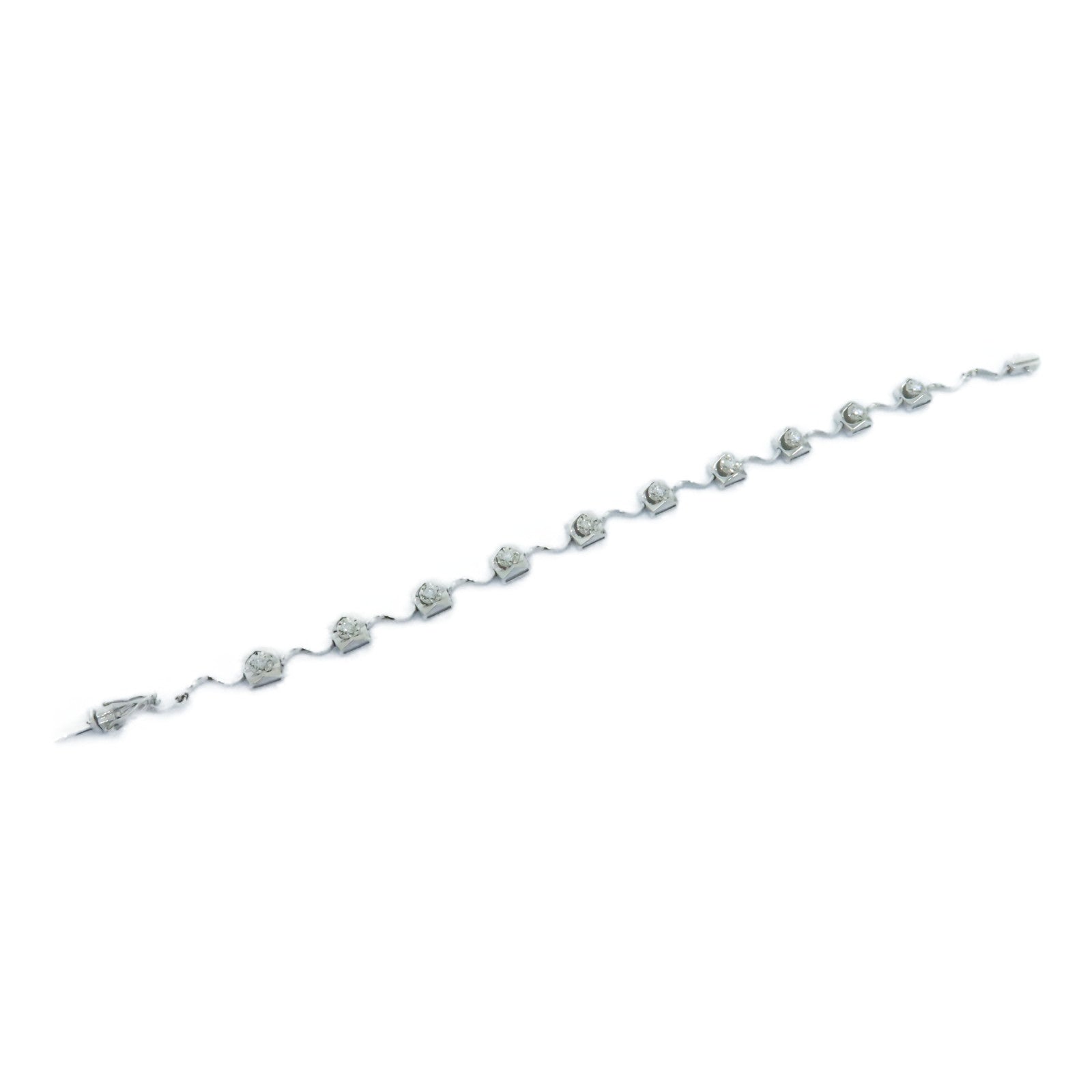 JEWELRY 18K白金Diamond Bracelet 0.40ct鑽石手鏈