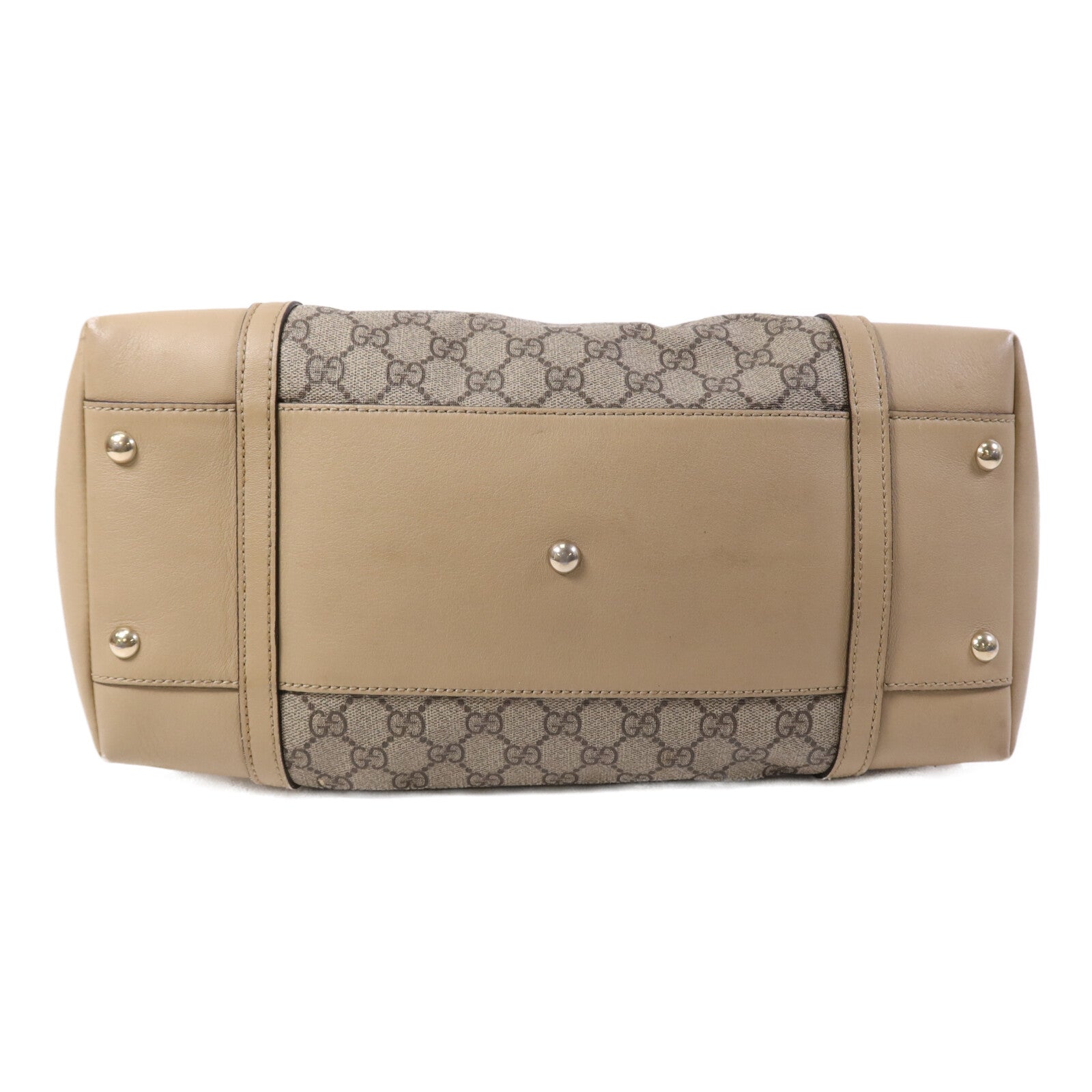 GUCCI 塗層帆布Shoulder Bag金扣肩背袋