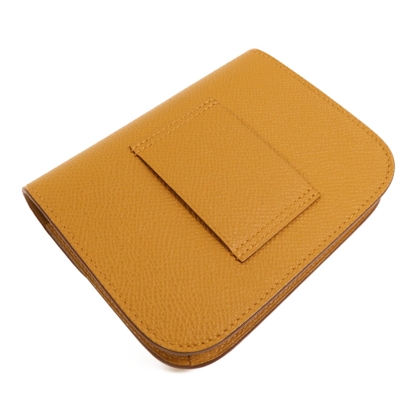 HERMES Epsom皮革Constance Slim Wallet銀扣錢包Chai