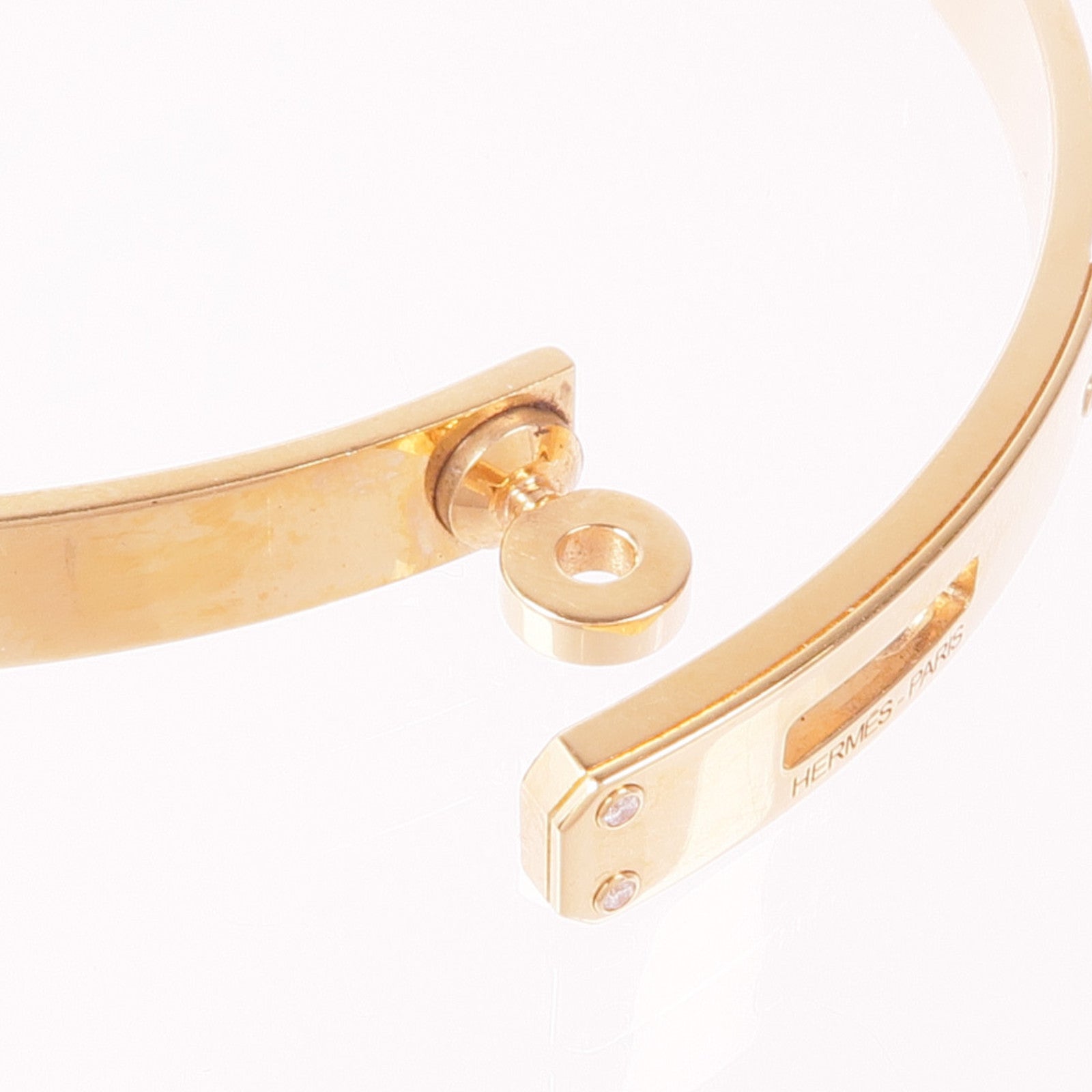 HERMES 18K玫瑰金Kelly Bracelet手鐲