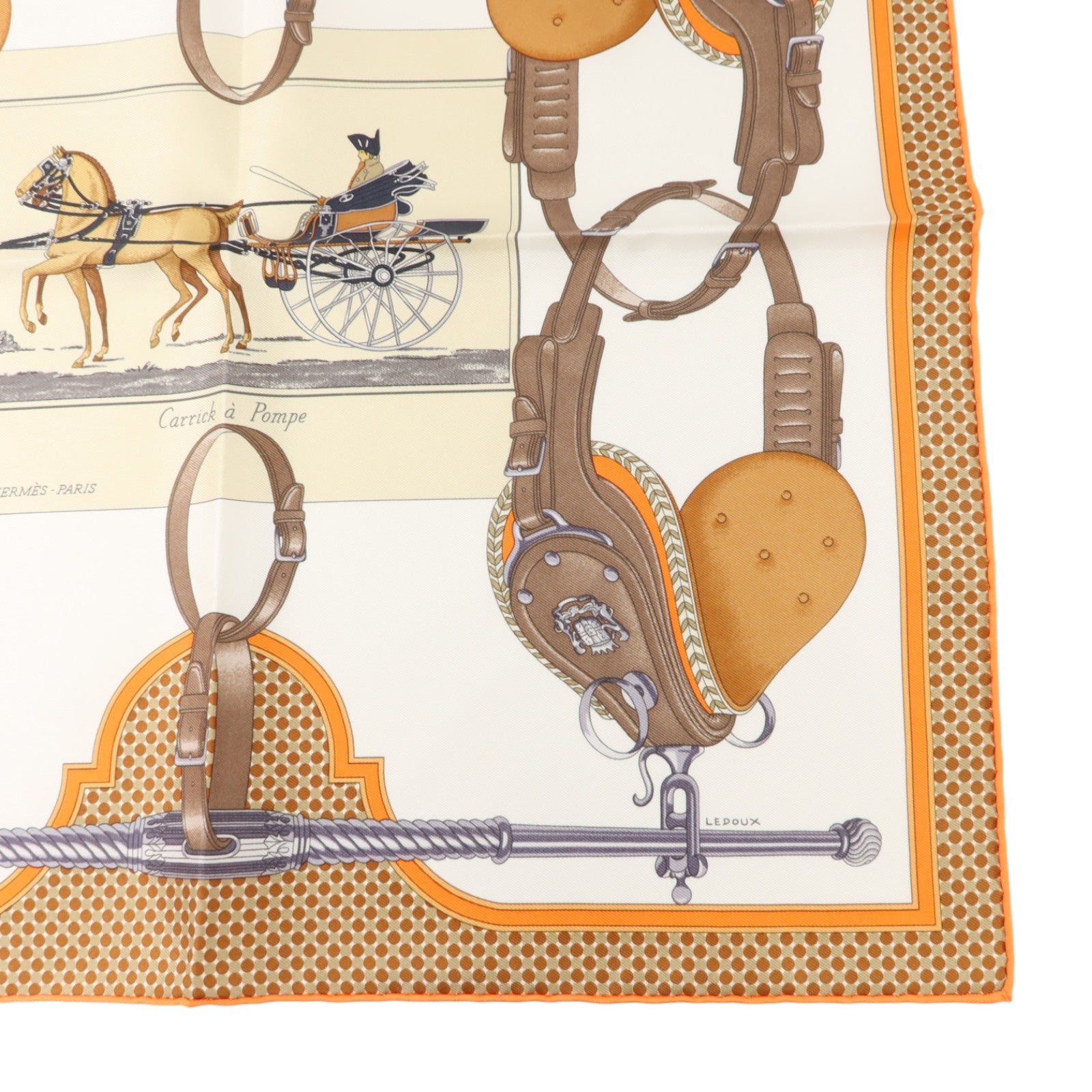 HERMES 絲質Scarf 42x42絲巾
